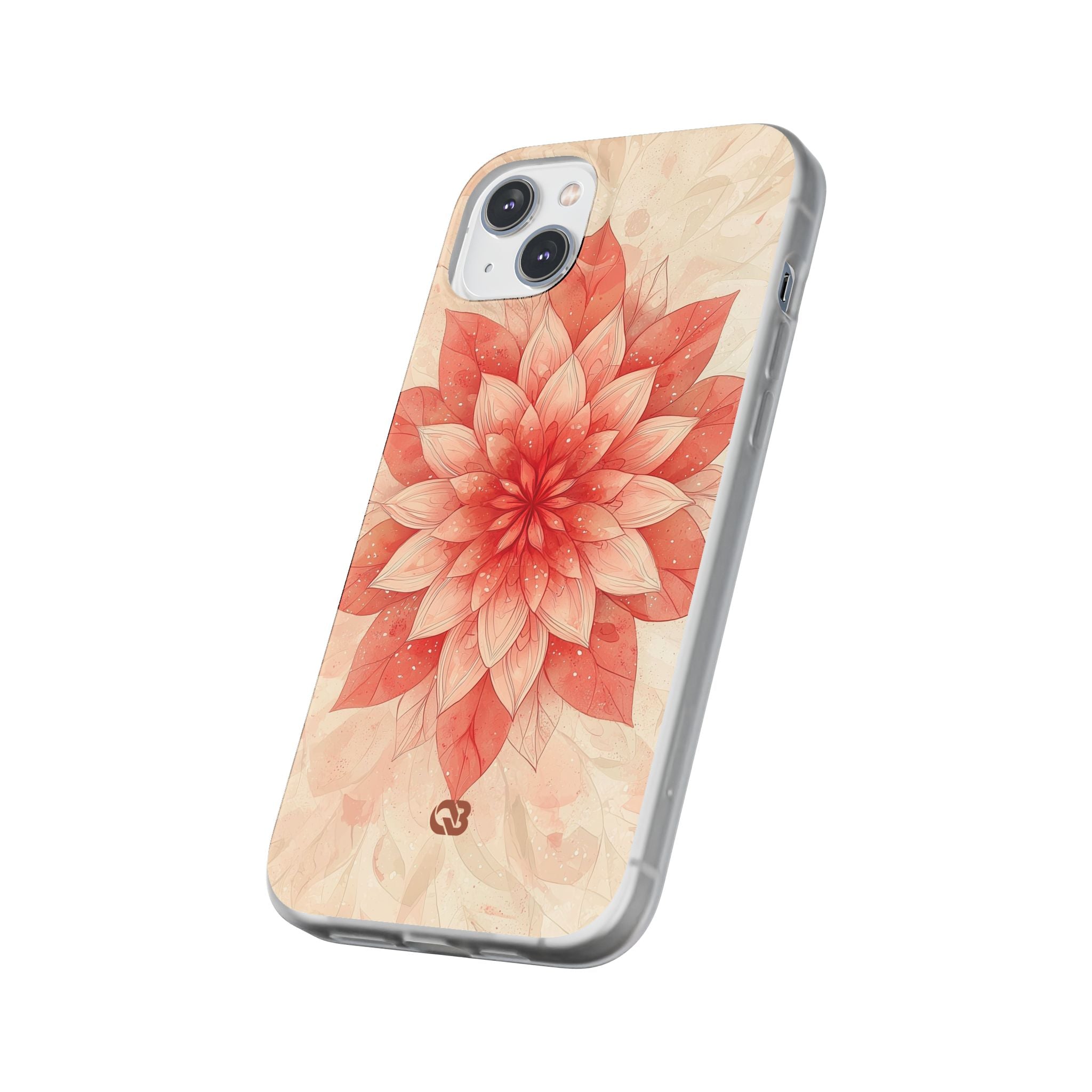 Coral Layered Bloom · Soft Phone Case for iPhone