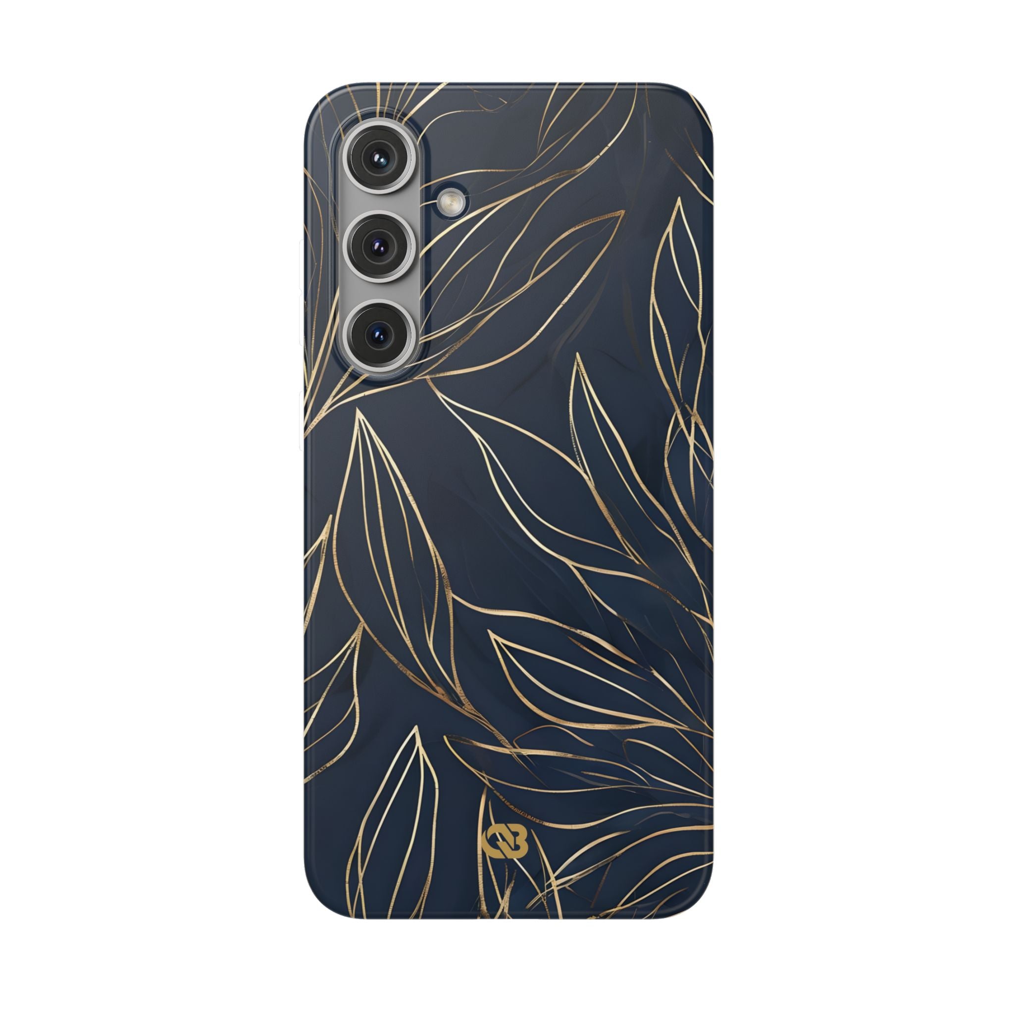 Gilded Navy Foliage · Soft Handyhülle für Samsung