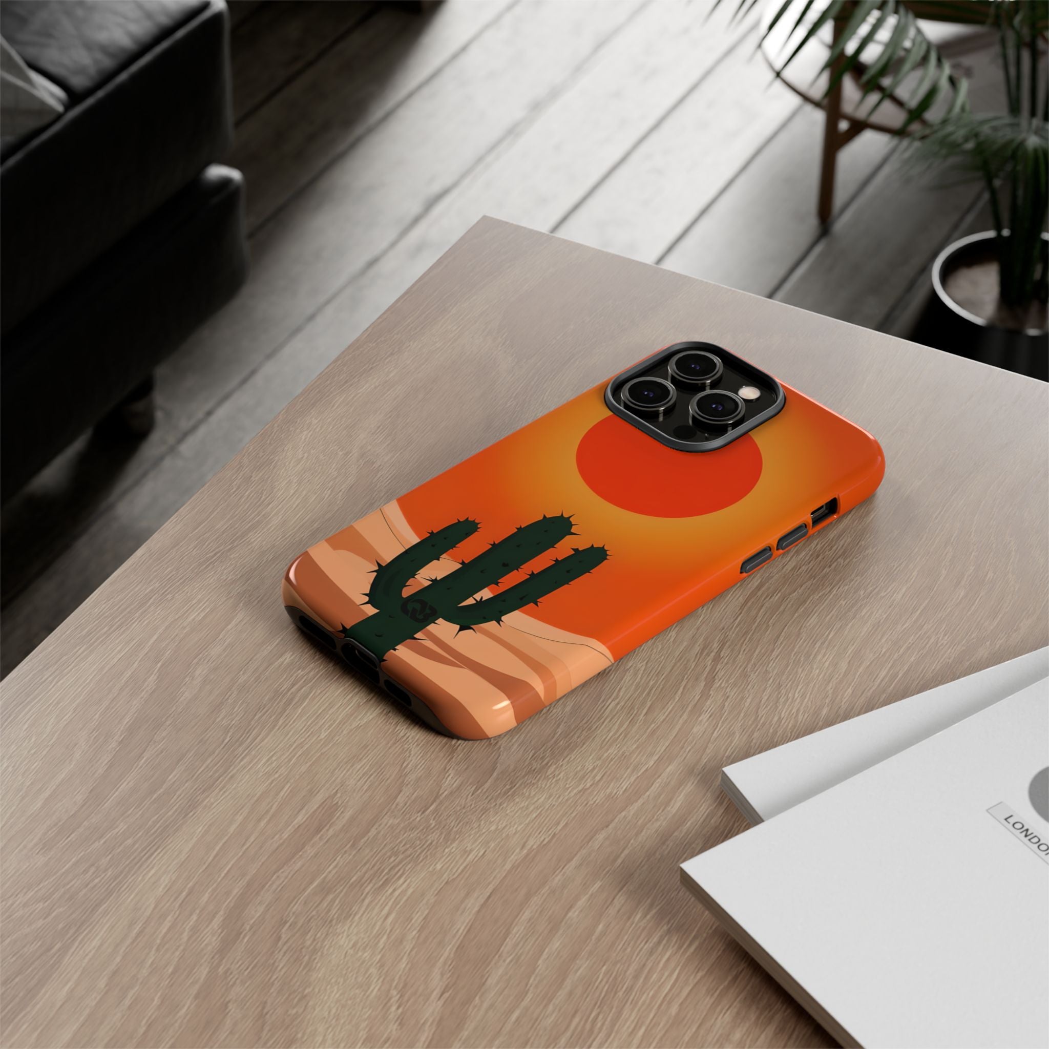 Scorched Saguaro Sunset · Tough Phone Case for iPhone