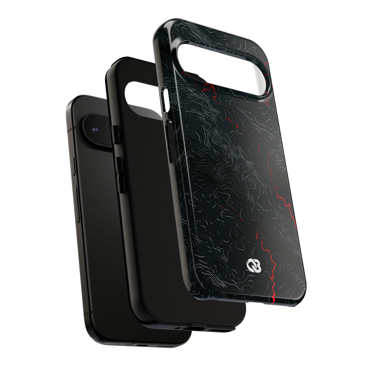 Crimson Rift · Tough Phone Case for Pixel · Black