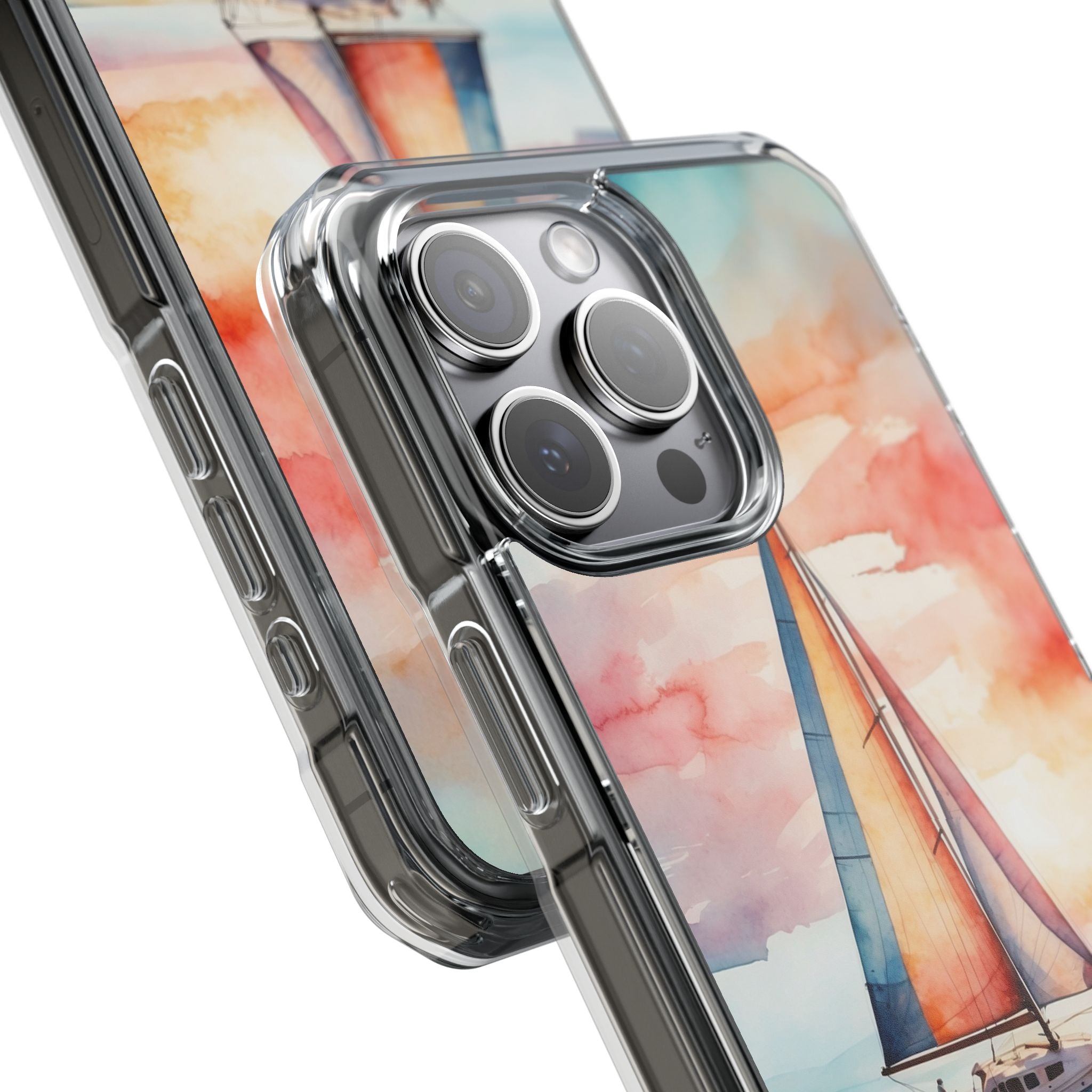 Crimson Horizon Sail · Impact Phone Case for iPhone · Magsafe