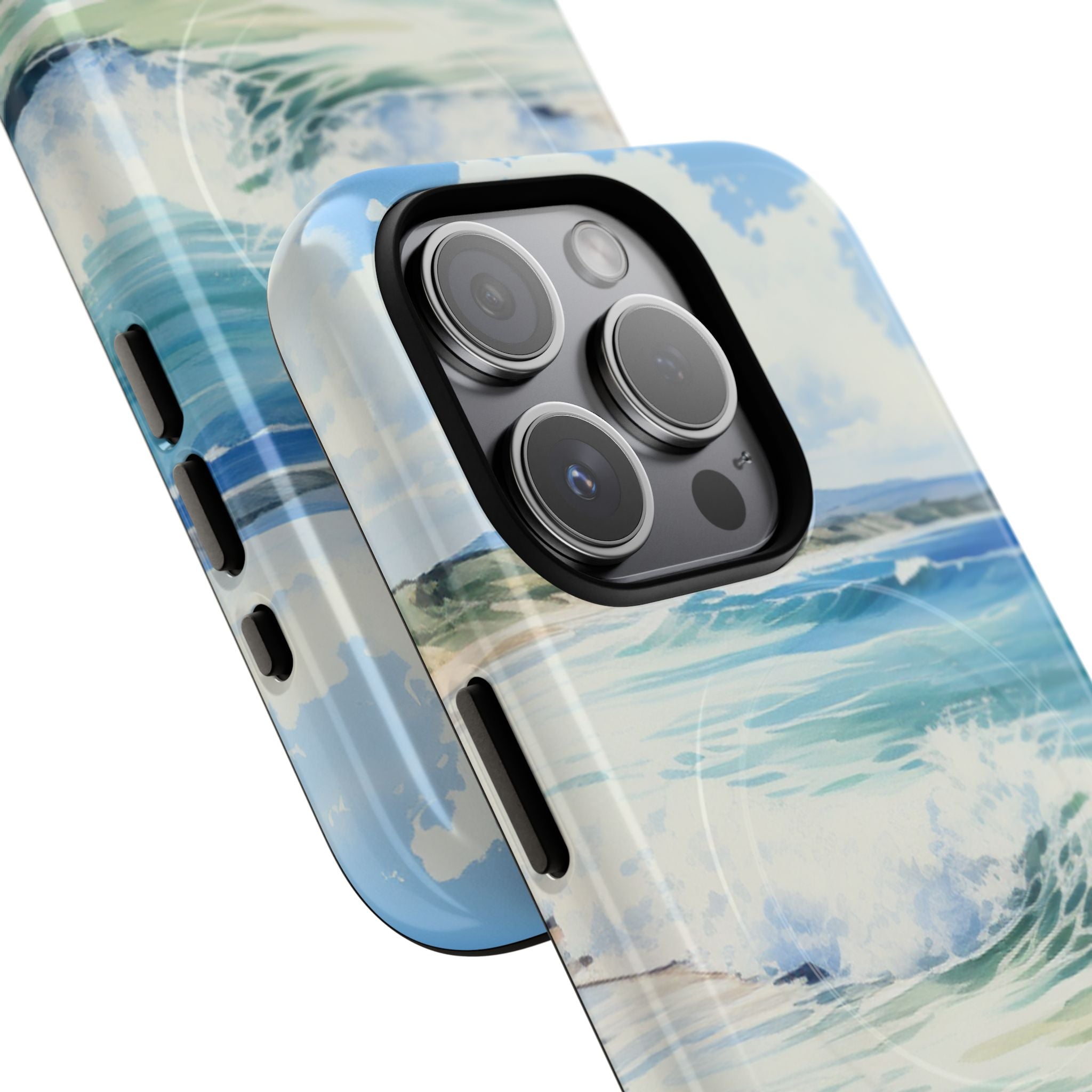 Foamy Wave Breeze iPhone 15 Pro Case - Tough+