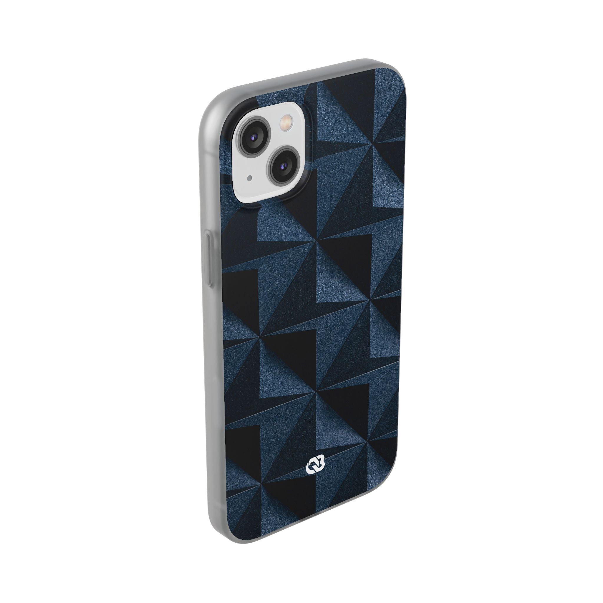 Blue Lite Phone Case for iPhone - Indigo Basalt Facets