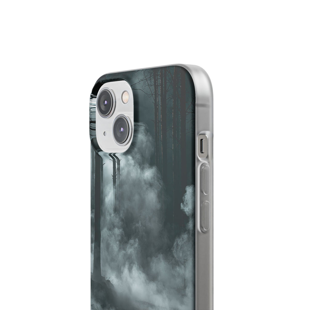 Shadowed Pine Mist · Lite Phone Case for iPhone · Black