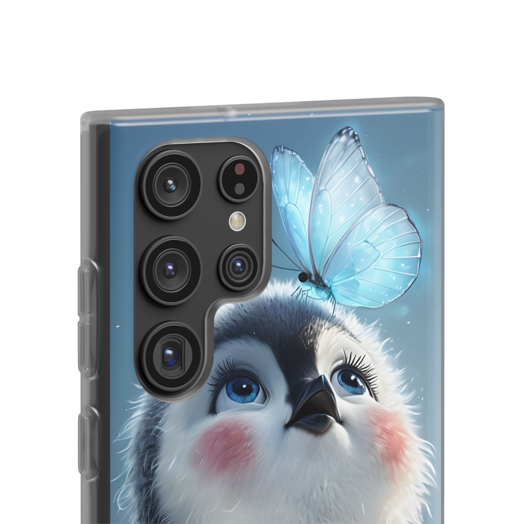 Frosty Penguin Glow · Soft Phone Case for Samsung