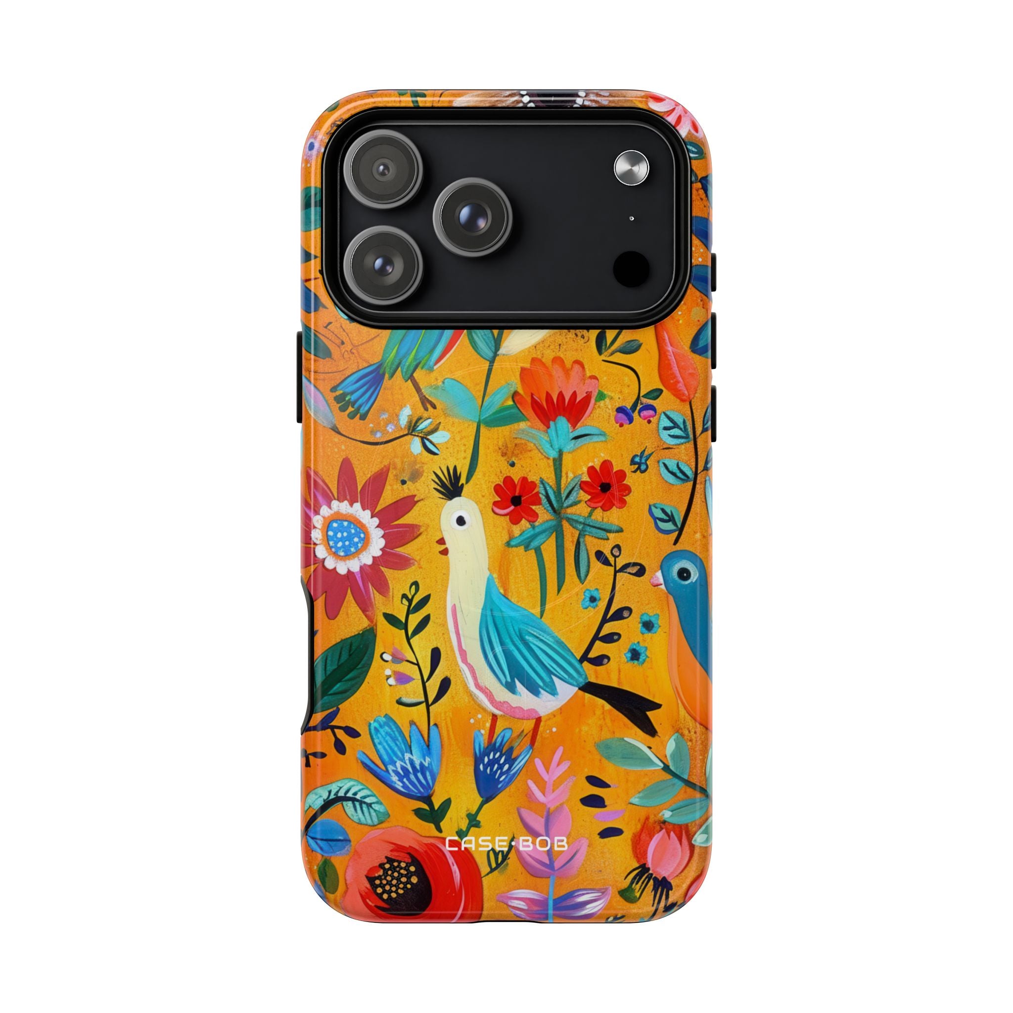 Colorful Birds Bloom iPhone 17 Pro Max Case - Tough+ - CASE•BOB