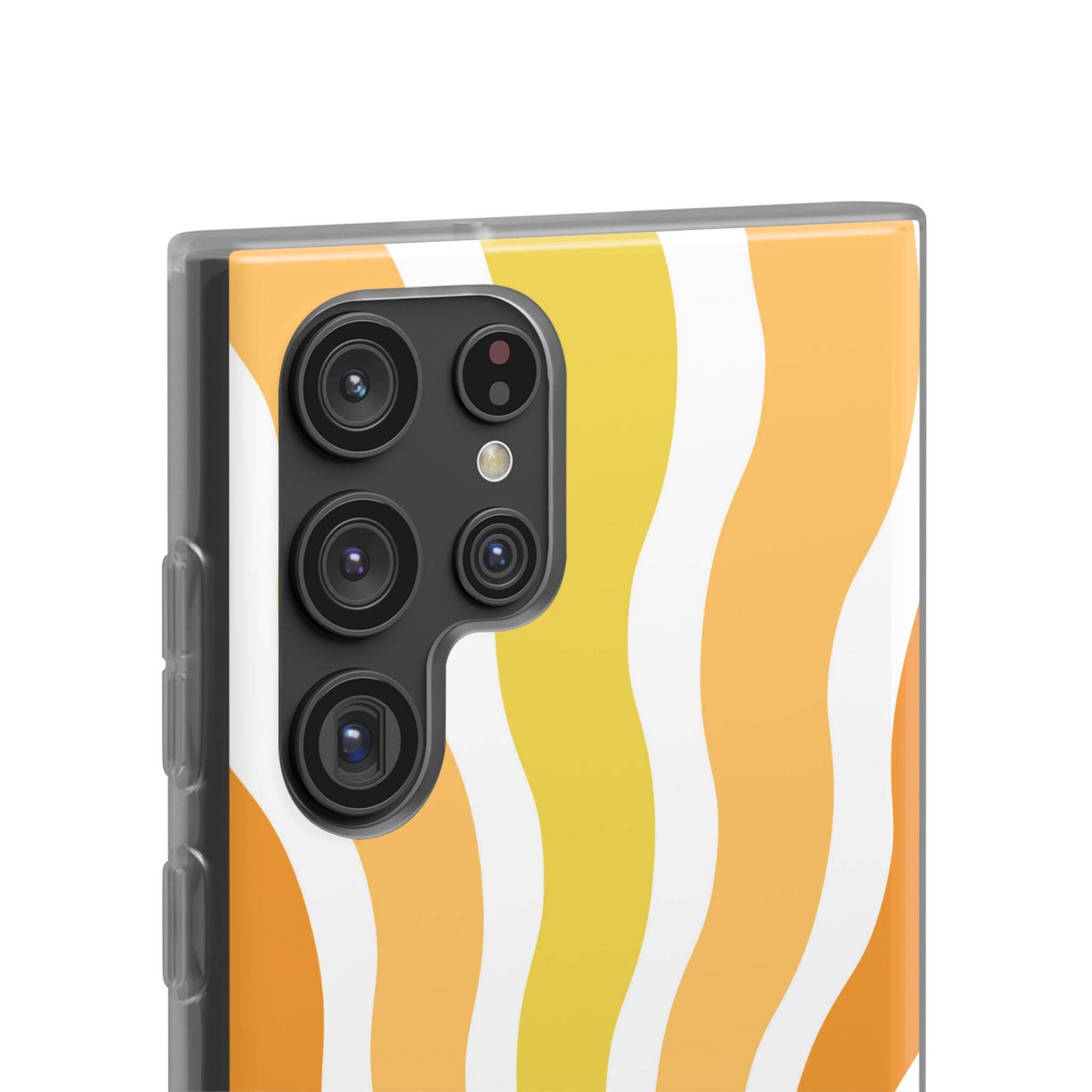 Amber Solar Waves · Soft Phone Case for Samsung