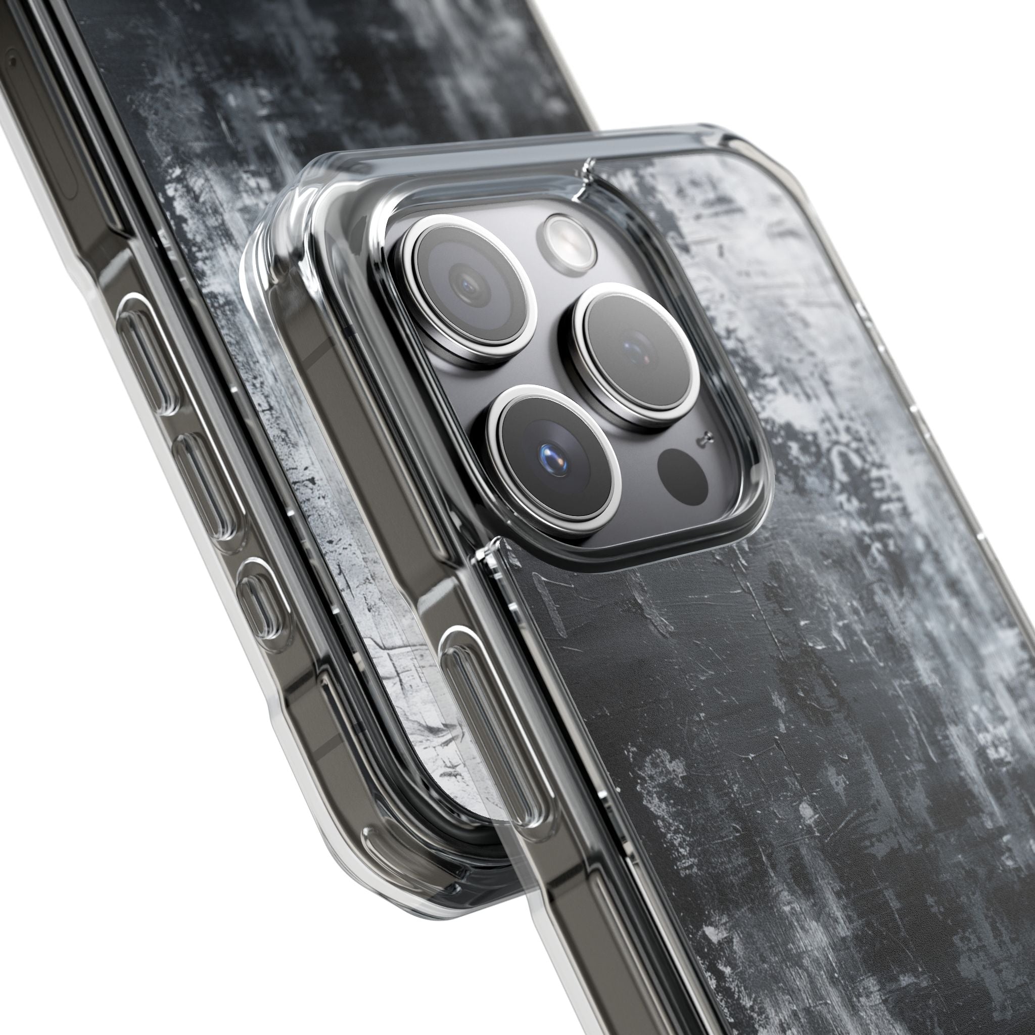 Texturiertes Blackscape iPhone 15 Pro Case - Impact