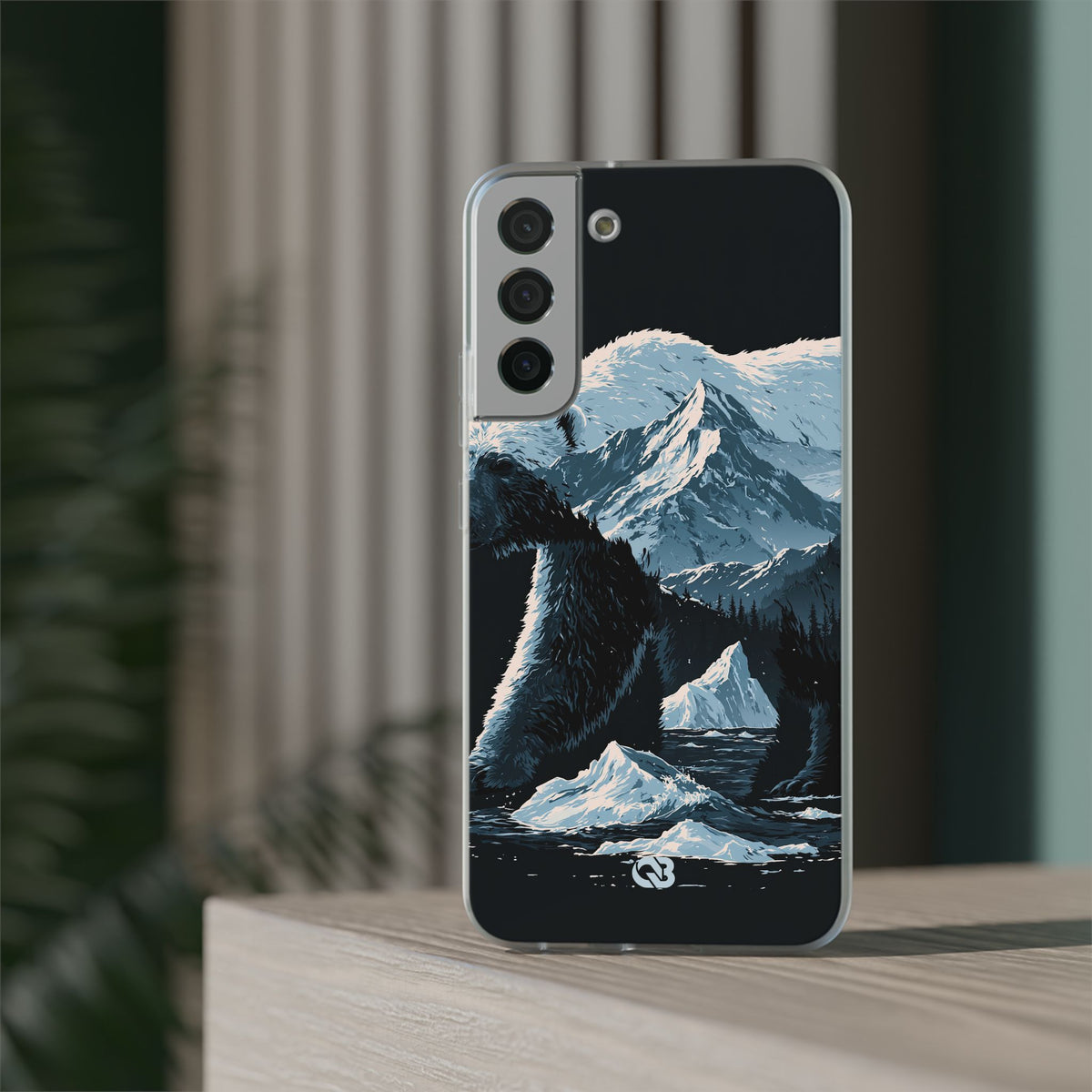 Nordic Arctic Bear · Lite Phone Case for Samsung · Black