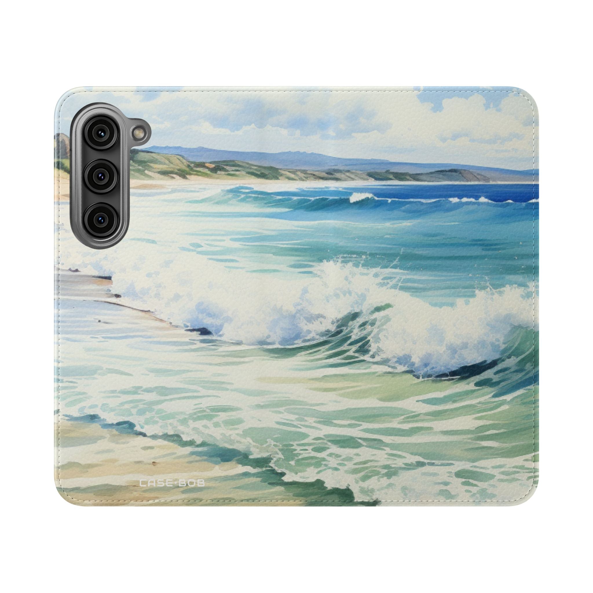 Foaming Blue Waves - Samsung S23 Case - Wallet
