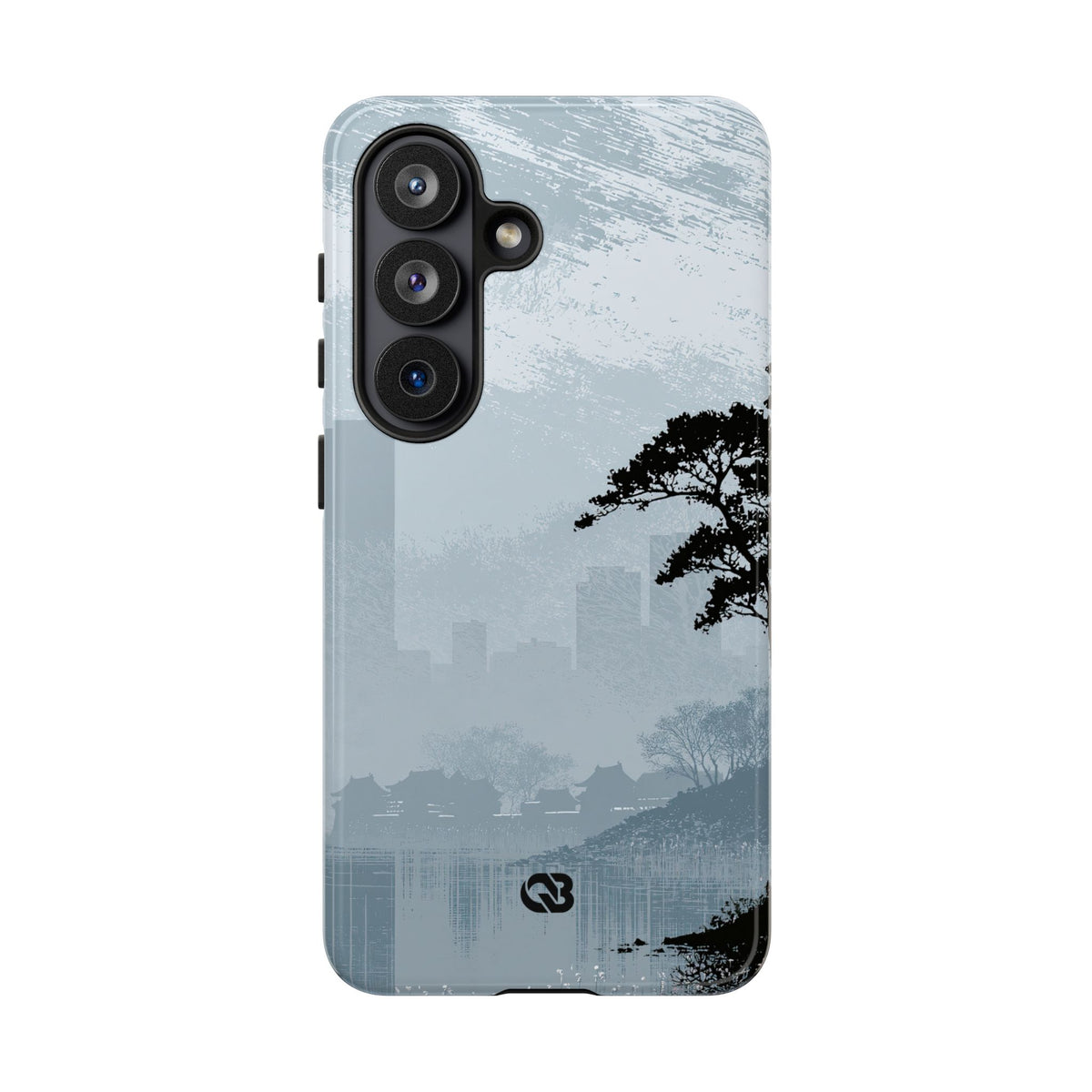 Grey Tough Phone Case for Samsung - Steel Slate Zen