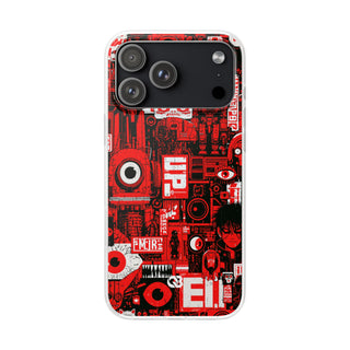Neo Mecha Collage · Lite Phone Case for iPhone · Red