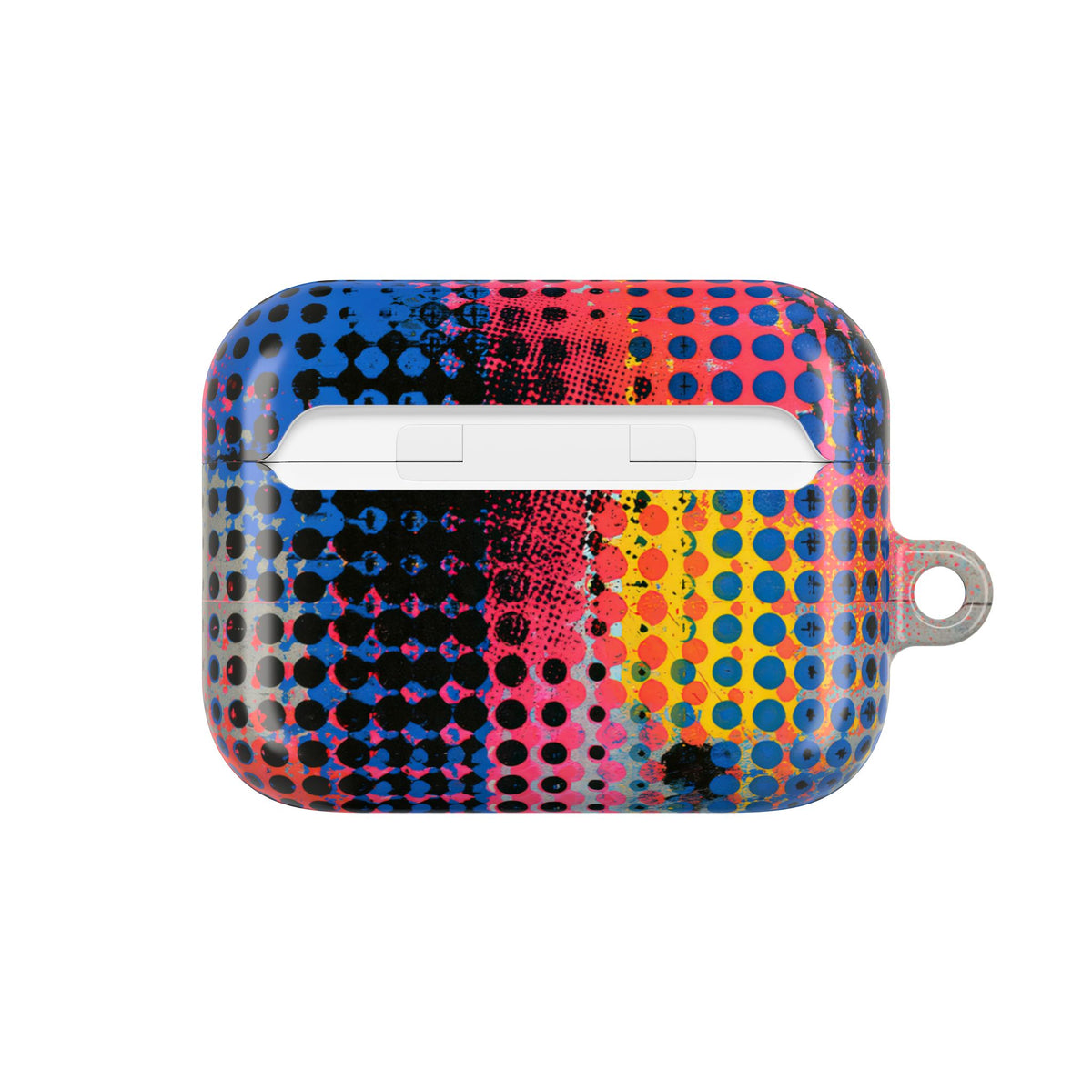 Chromatic Halftone Grid · Hard Case for AirPods & AirPods Pro · Blue