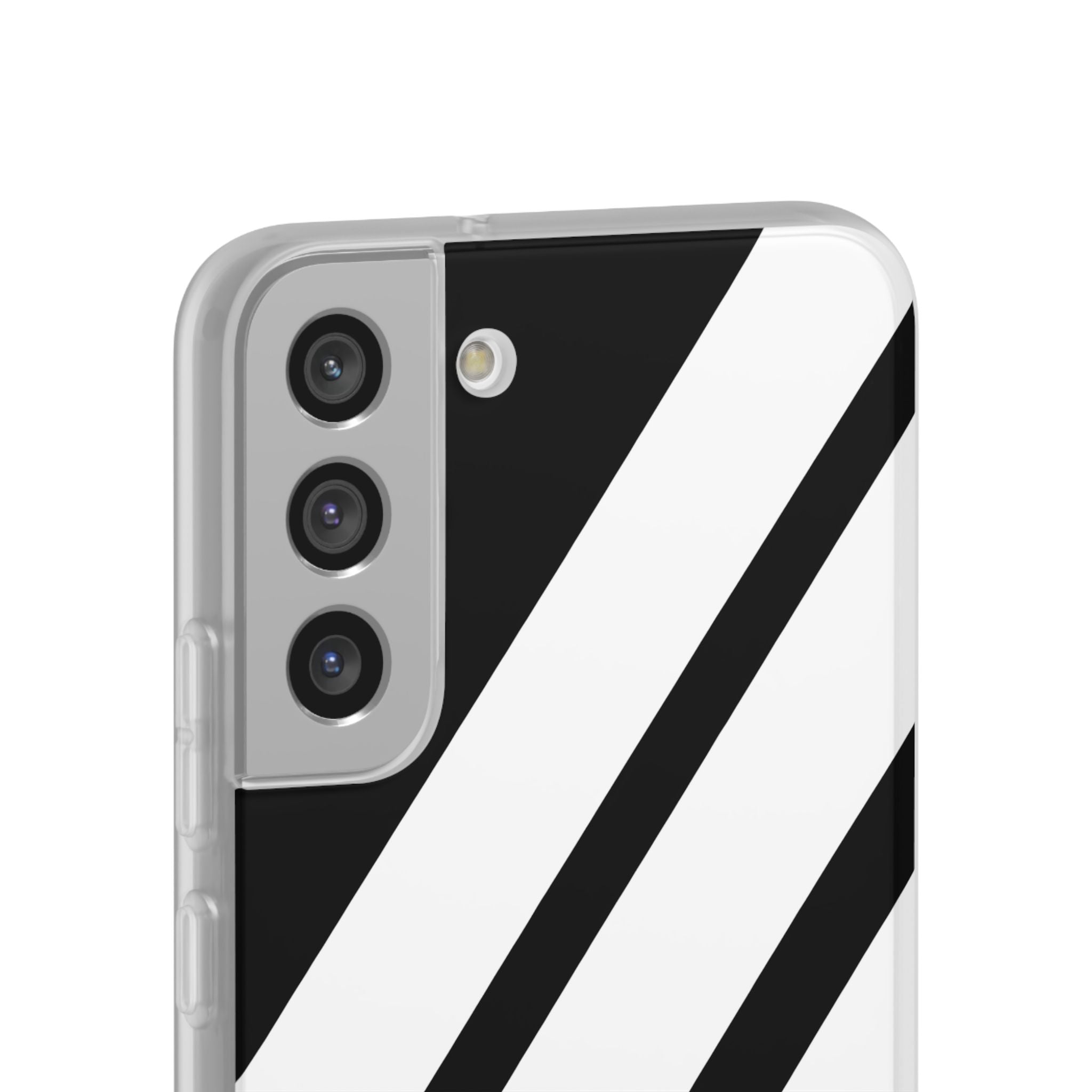 Diagonale Streifen Noir Samsung S22 Plus Case - Soft