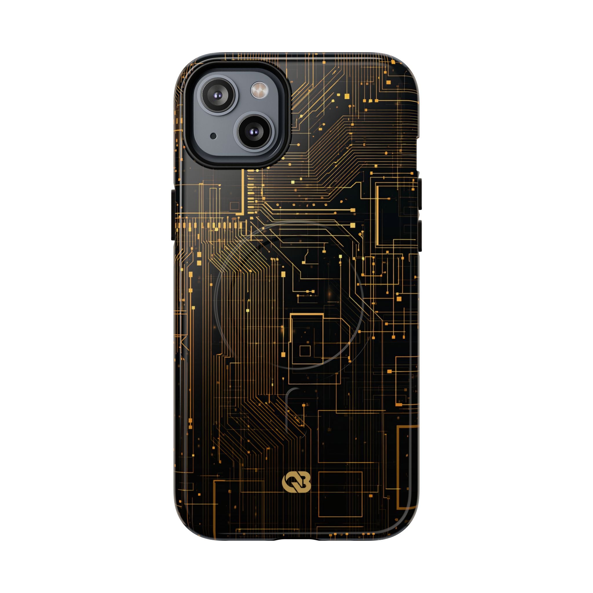 Gold Tough 2.0 Magsafe Phone Case for iPhone - Amber Core Mainframe