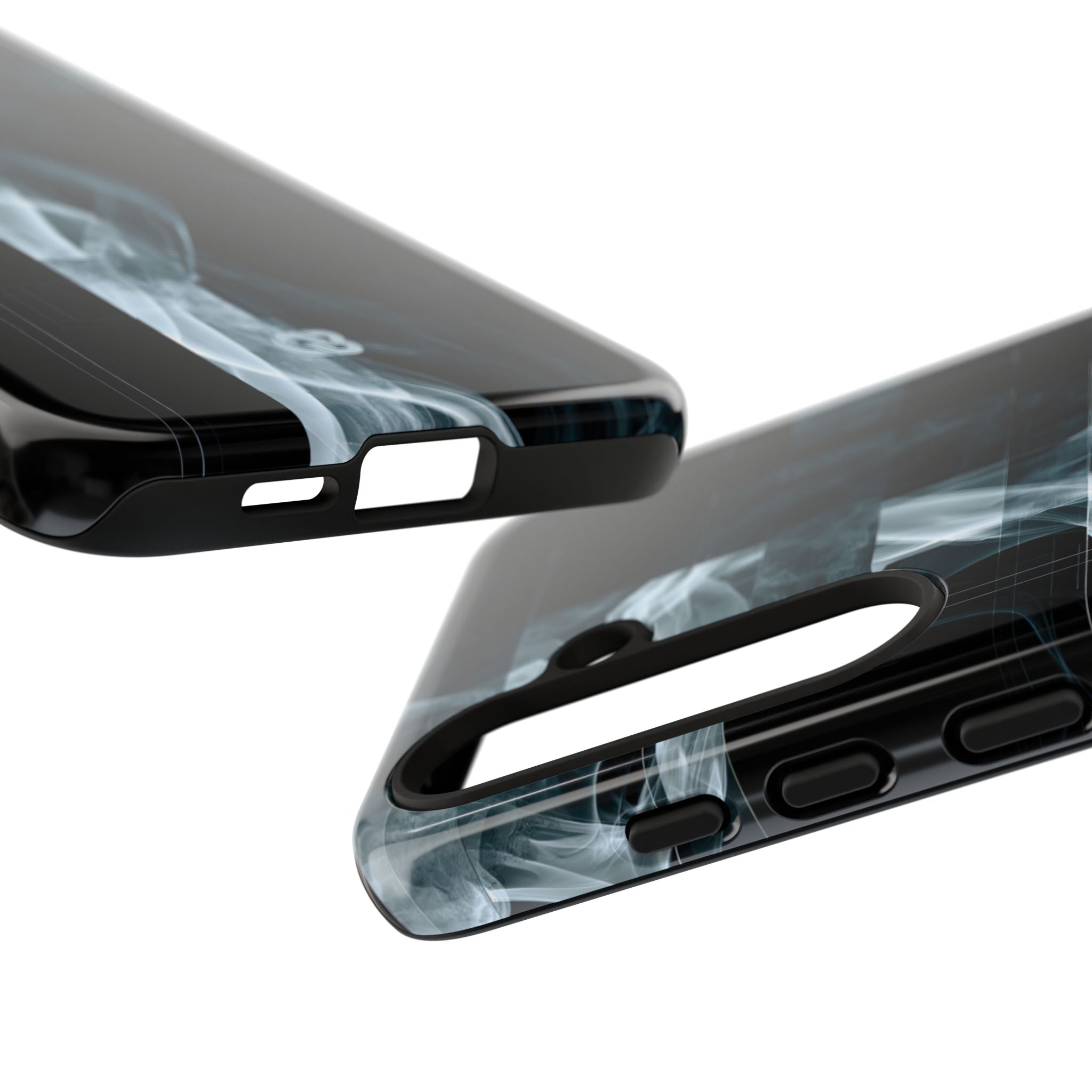 Black Tough Phone Case for Samsung - Arctic Vapor Grid