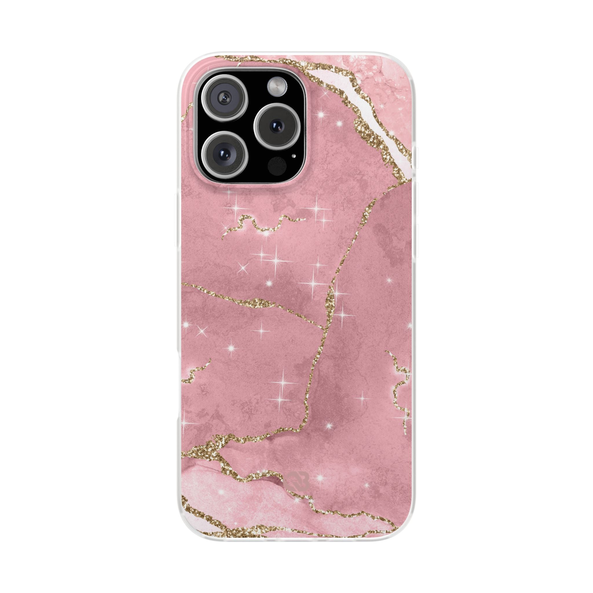 Rose Sparkle Marble · Soft Coque de téléphone pour iPhone