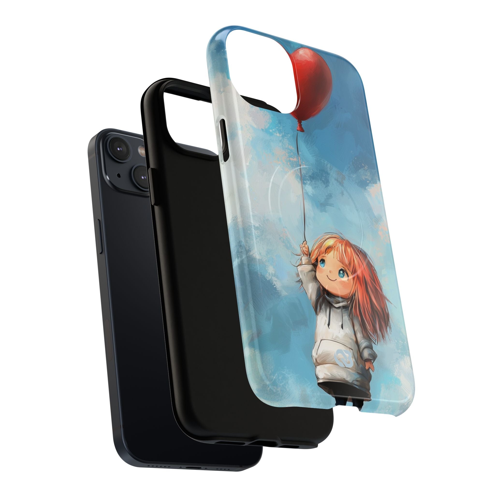 Crimson Heart Sky · Tough+ Coque de téléphone pour iPhone · Magsafe