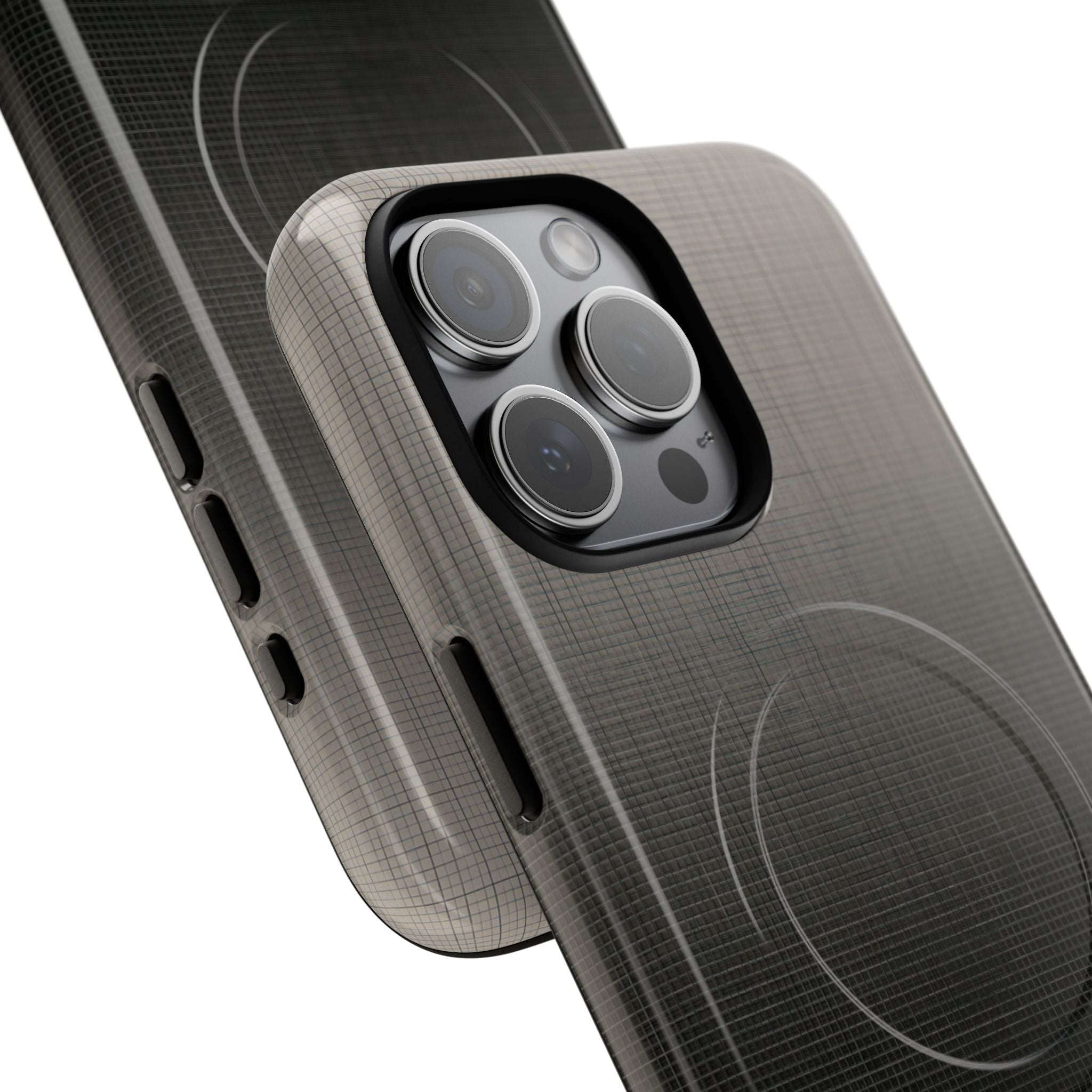 Grey Tough 2.0 Magsafe Phone Case for iPhone - Faded Sand Mesh