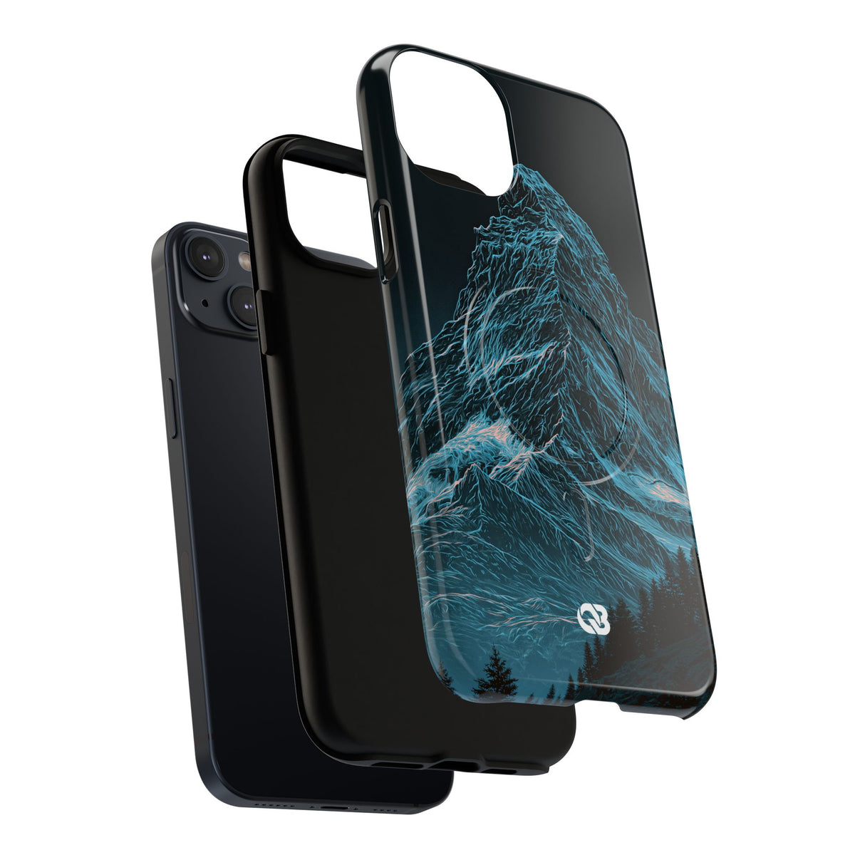 Glacial Alpine Peak · Tough 2.0 Magnetic Phone Case for iPhone · Blue