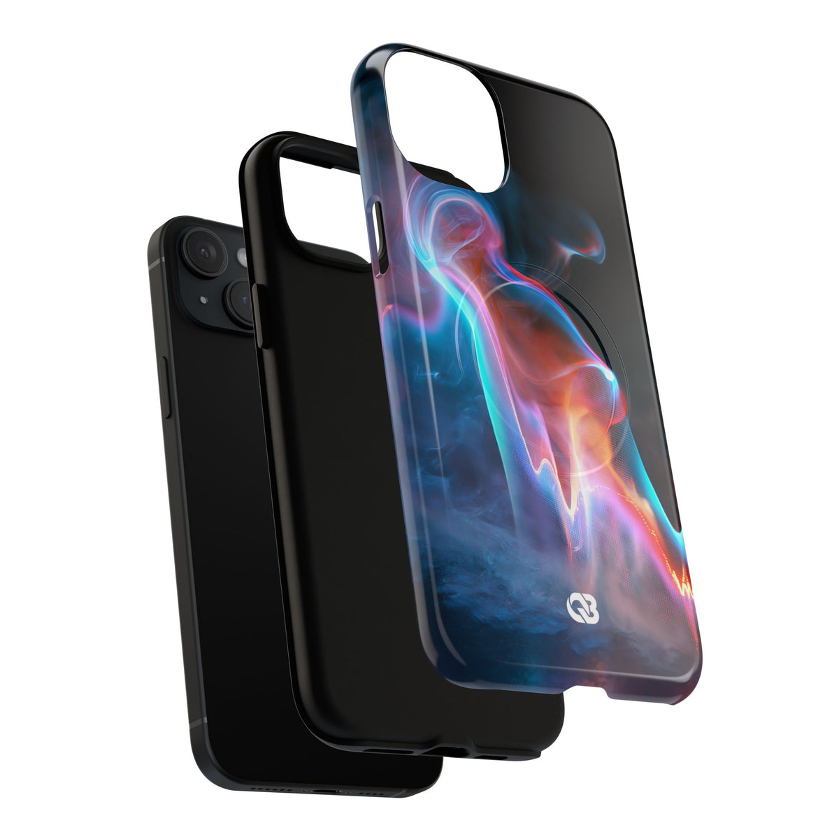 Neon Waveform · Tough 2.0 Magnetic Phone Case for iPhone · Black