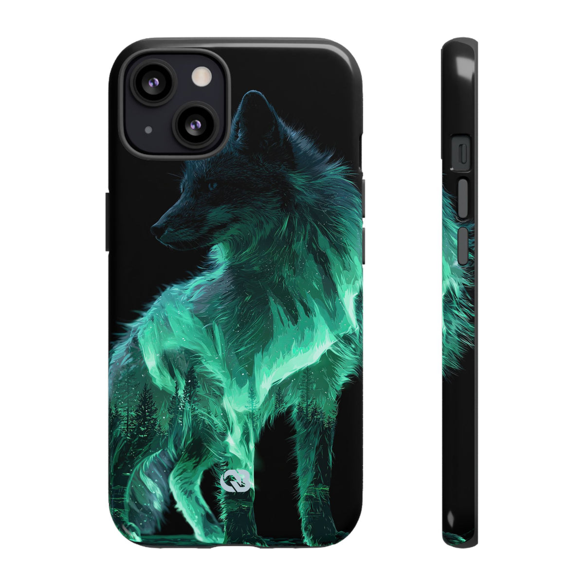 Nordic Aurora Fox · Tough Phone Case for iPhone · Teal