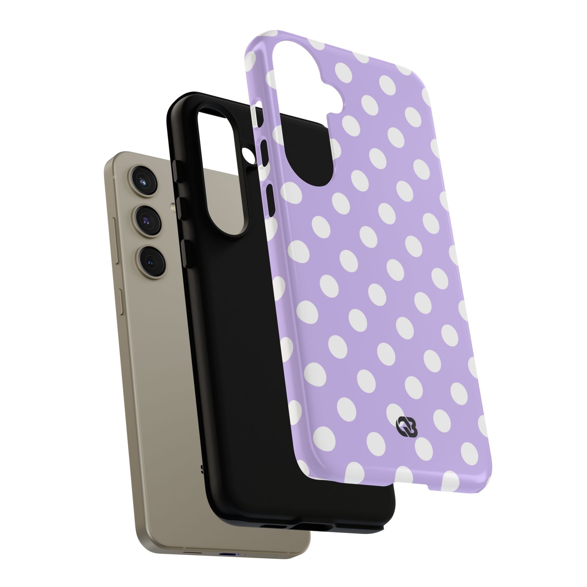 Lavender Polka Grid · Tough Θήκη για Samsung