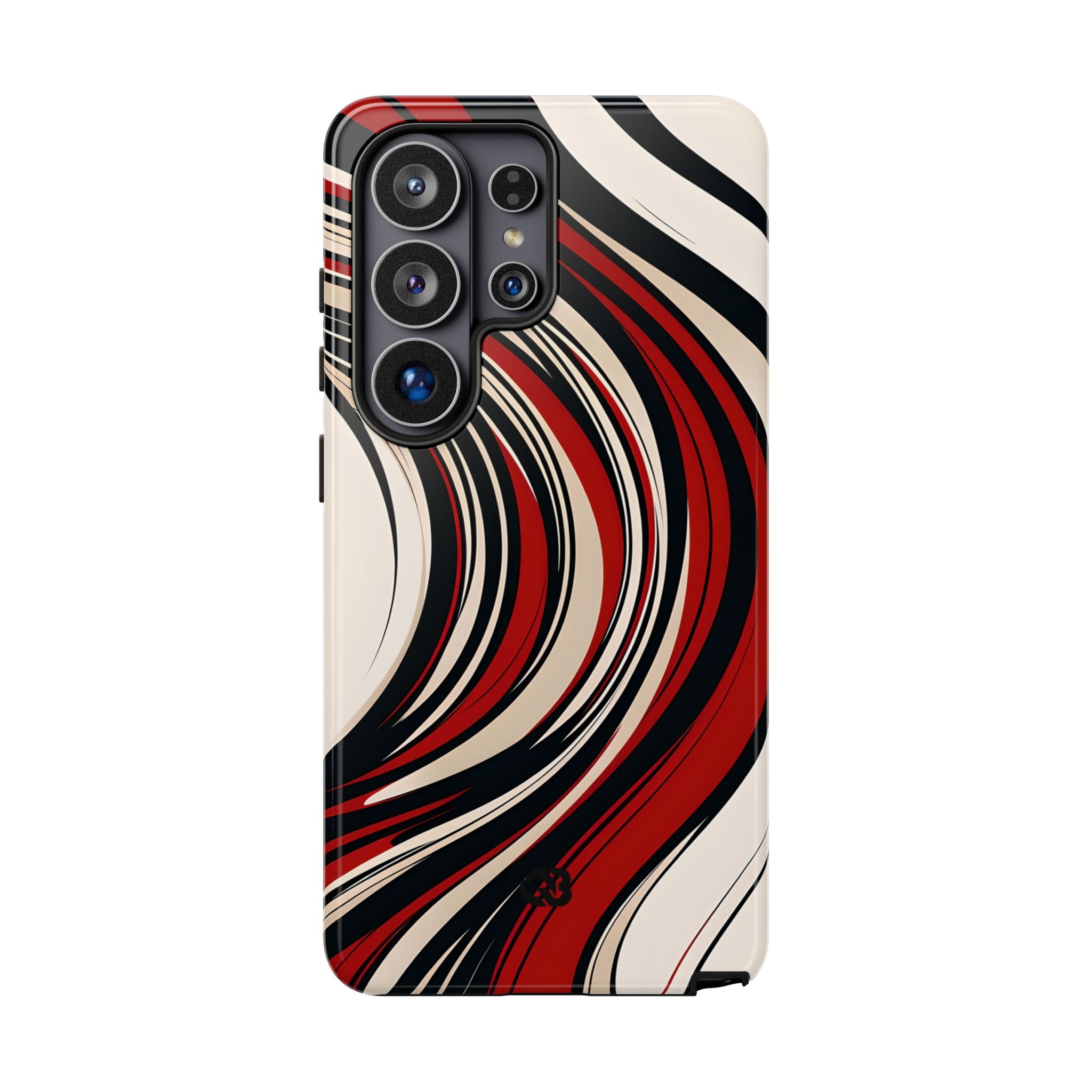 Crimson Flow Waves · Tough Phone Case for Samsung
