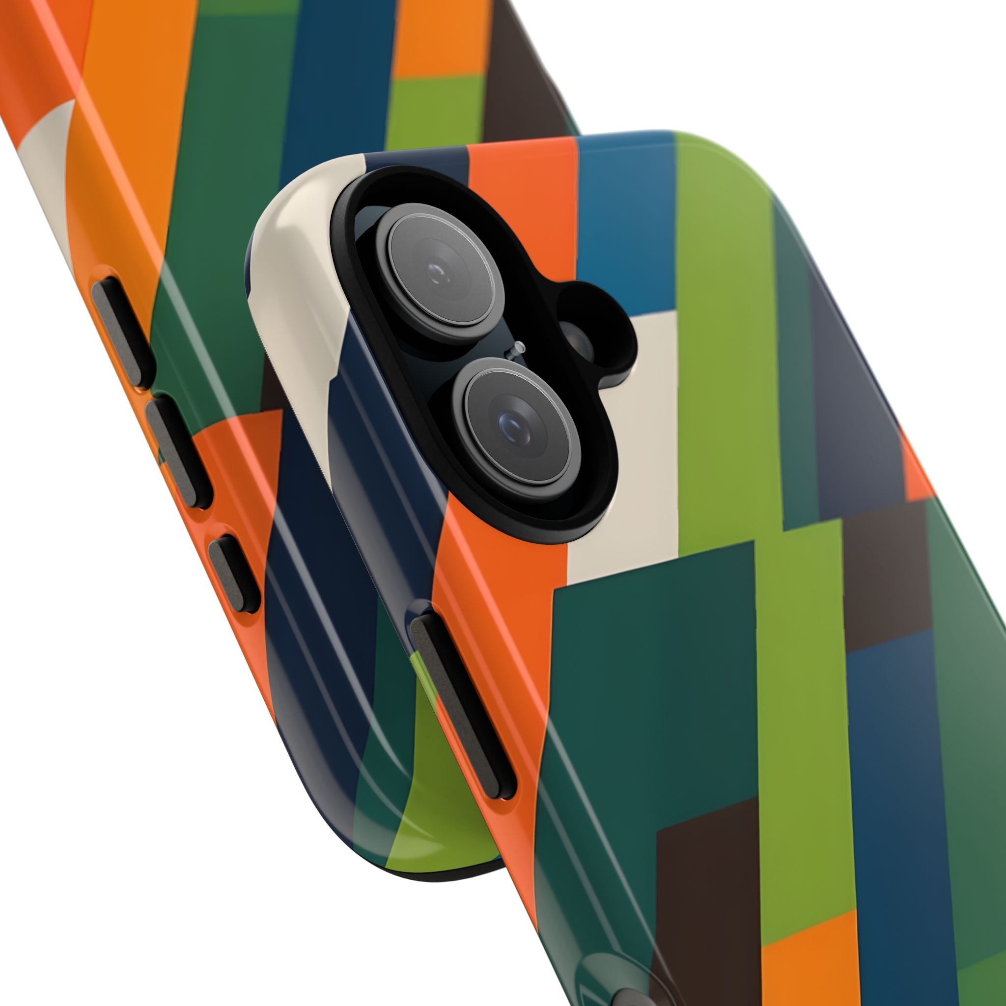 Custodia Retro Mosaico Angolata · Tough per iPhone