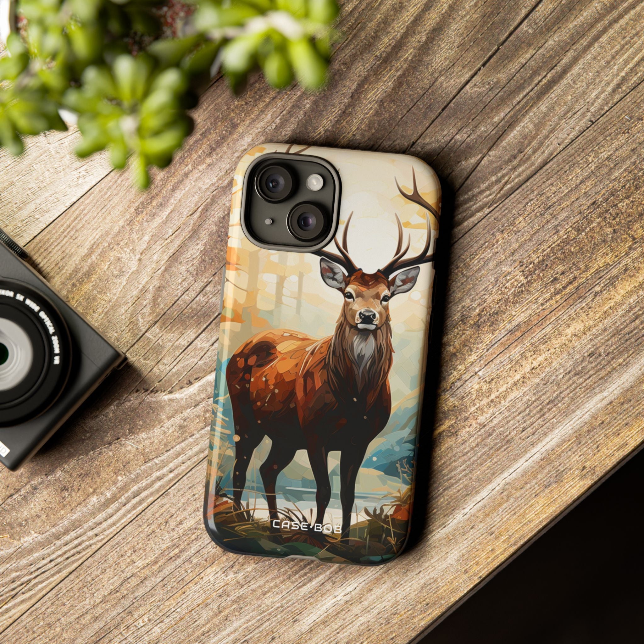 Glowing Stag iPhone 15 Case - Tough - CASE•BOB