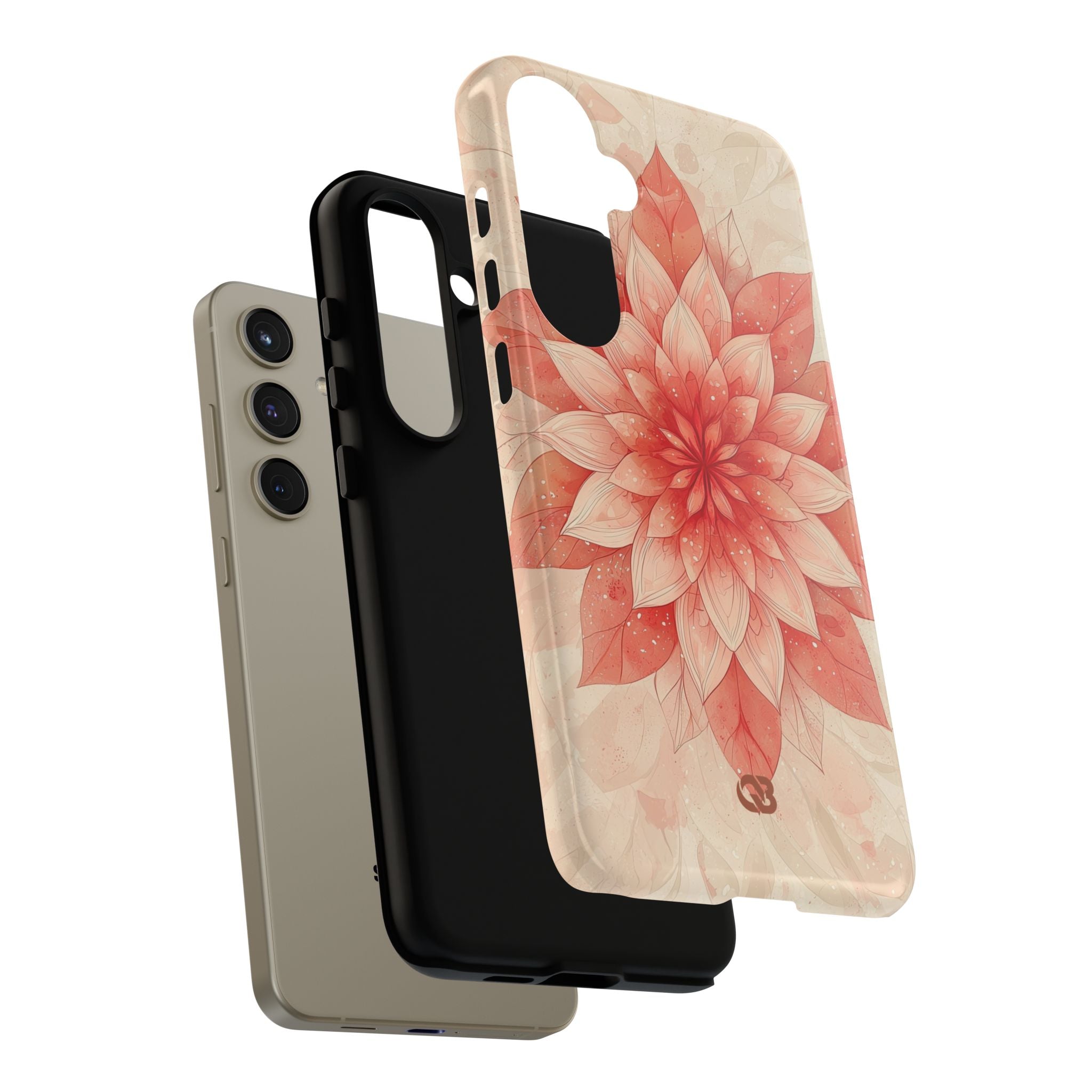 Coral Layered Bloom · Tough Handyhülle für Samsung