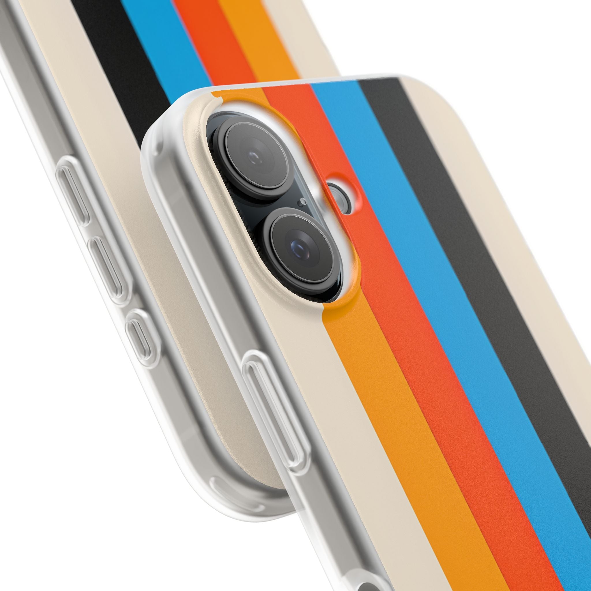 Retro Racing Stripes · Soft Phone Case for iPhone