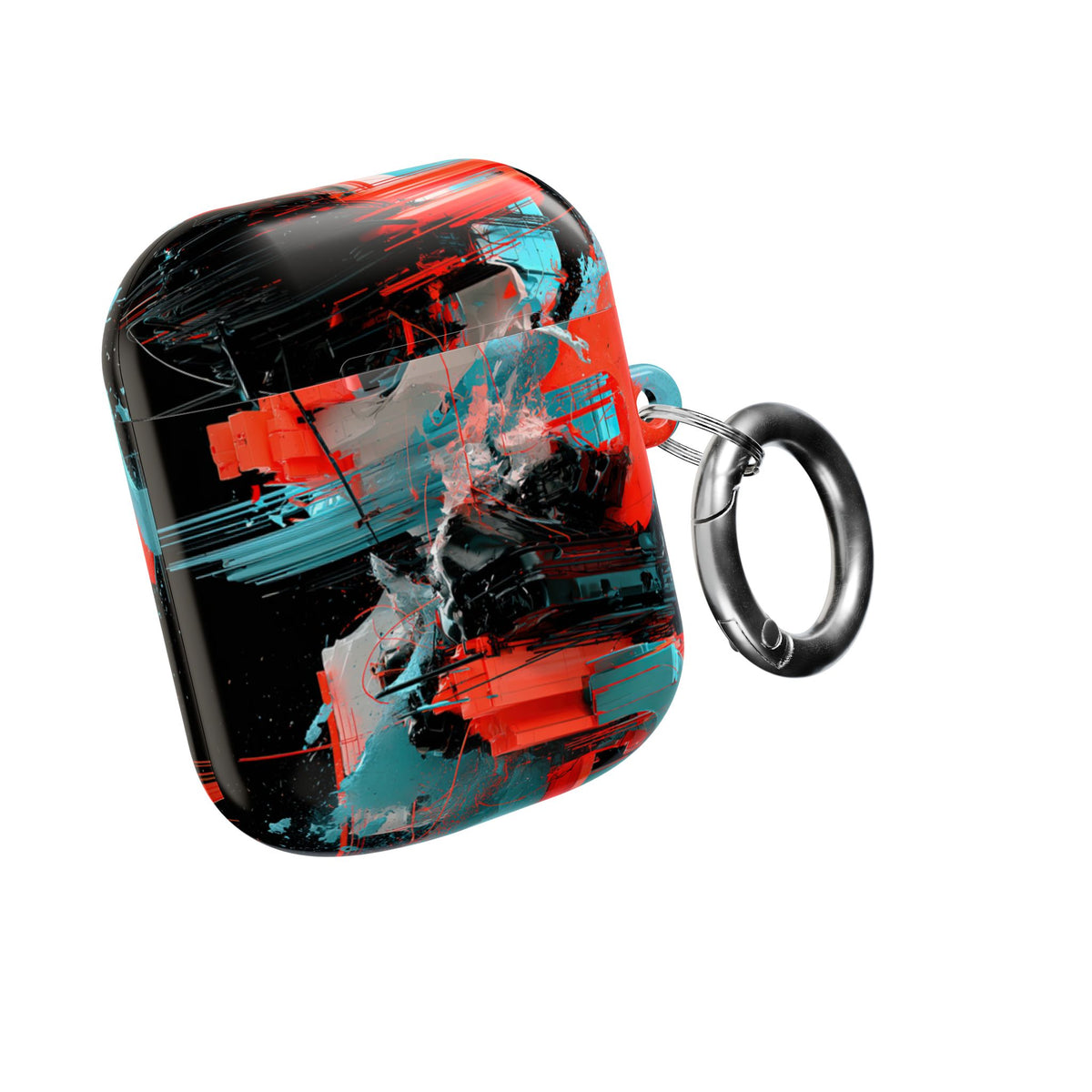 Fragmented Cyber Core · Hard Case for AirPods & AirPods Pro · Black