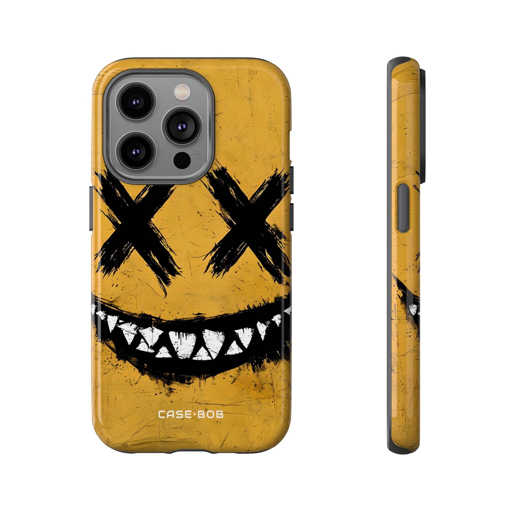 Gezacktes Lächeln Gelb iPhone 14 Pro Case - Tough