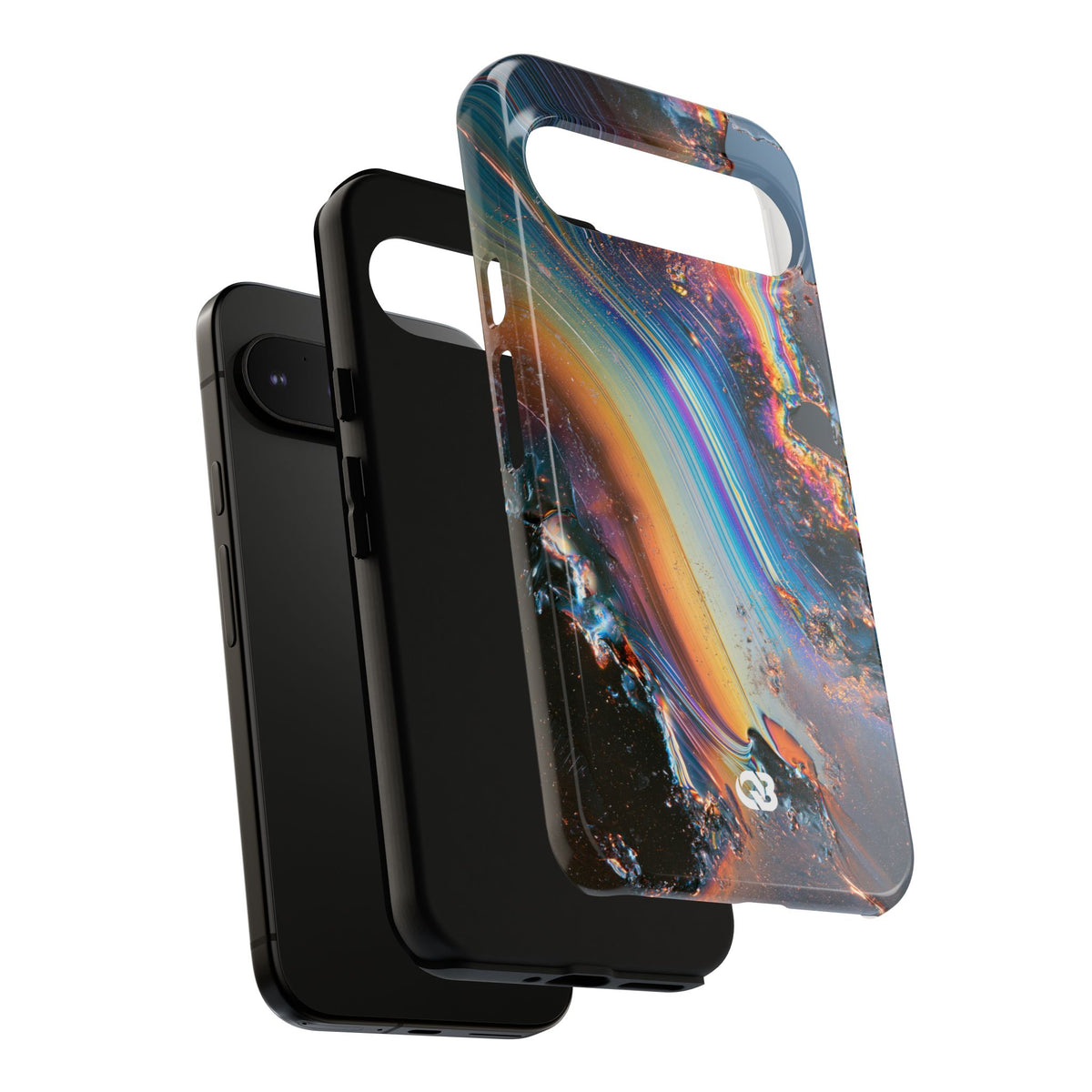 Prismatic Aura Flow · Tough Phone Case for Pixel · Blue