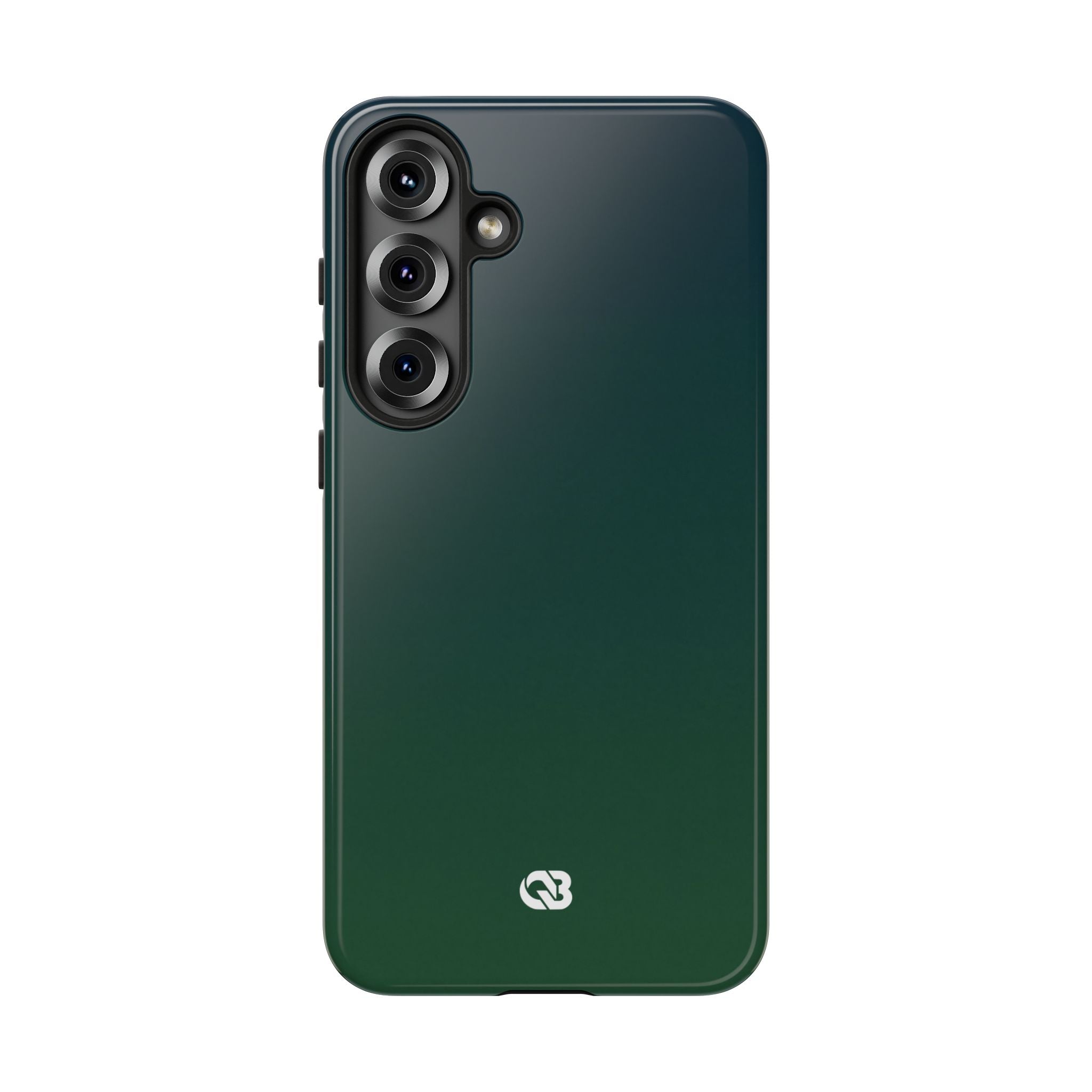 Green Tough Phone Case for Samsung - Midnight Pine Horizon