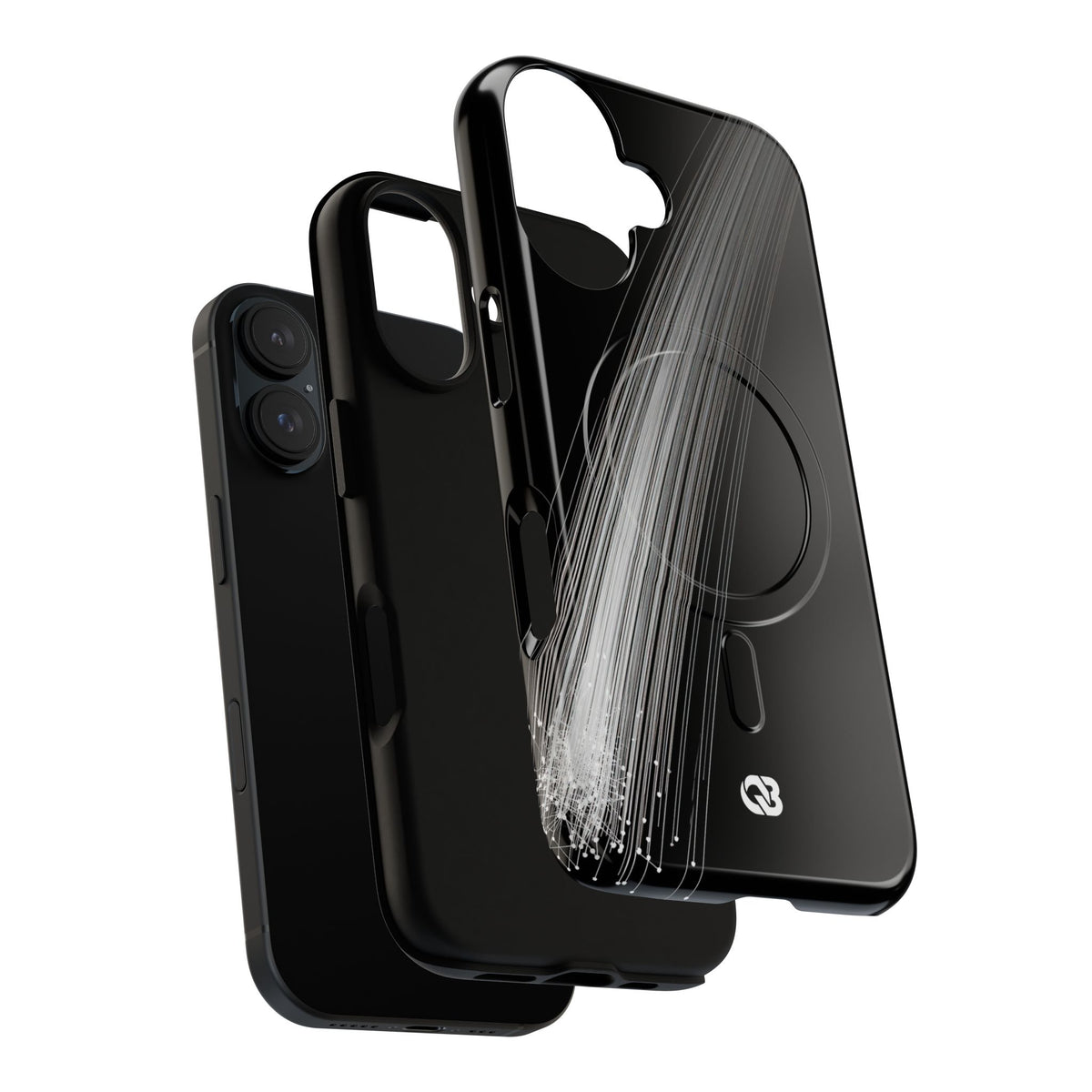Kinetic Ray Convergence · Tough 2.0 Magnetic Phone Case for iPhone · Black