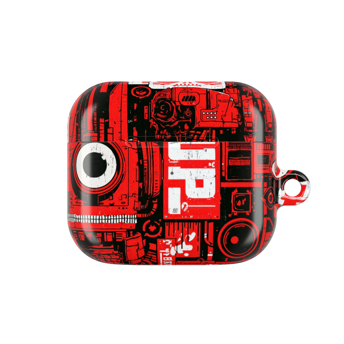 Neo Mecha Collage · Hard Case for AirPods & AirPods Pro · Red