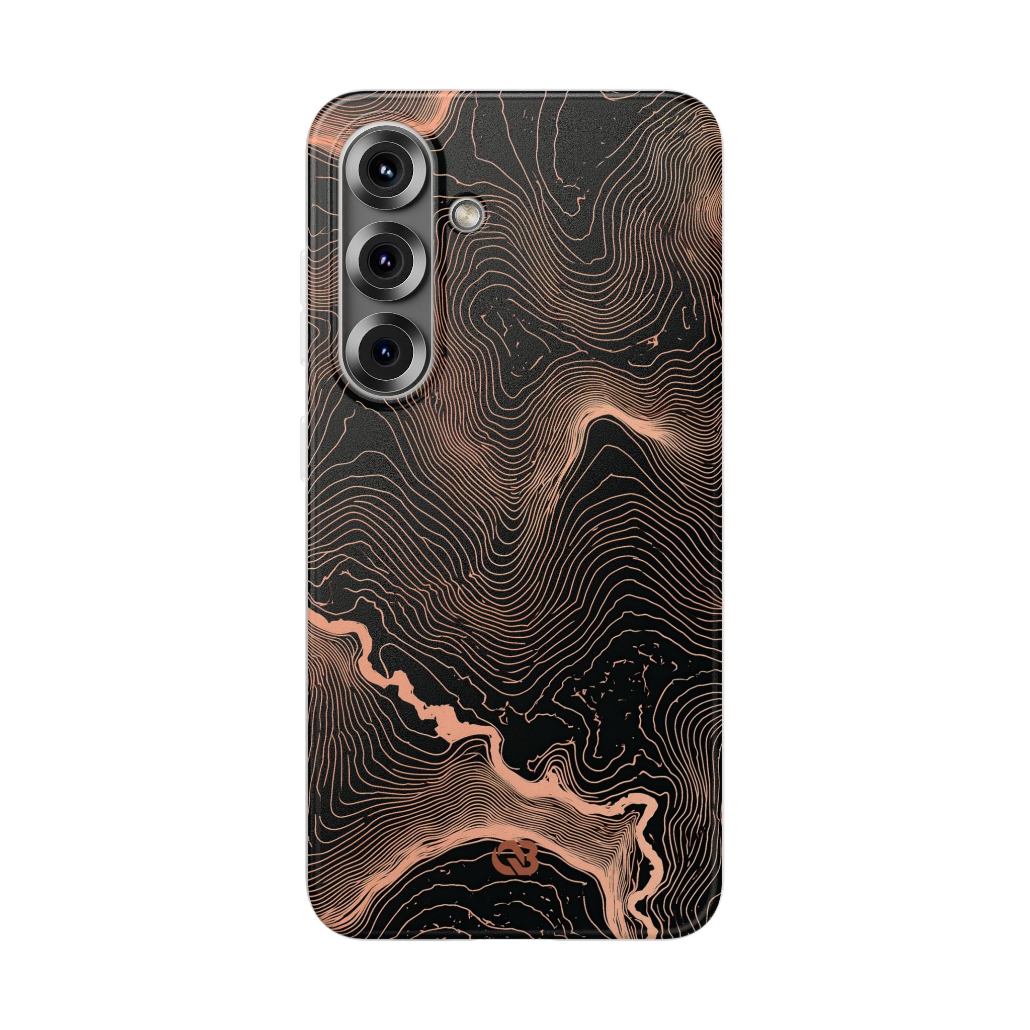 Orange Lite Phone Case for Samsung - Salmon Ridge Topo
