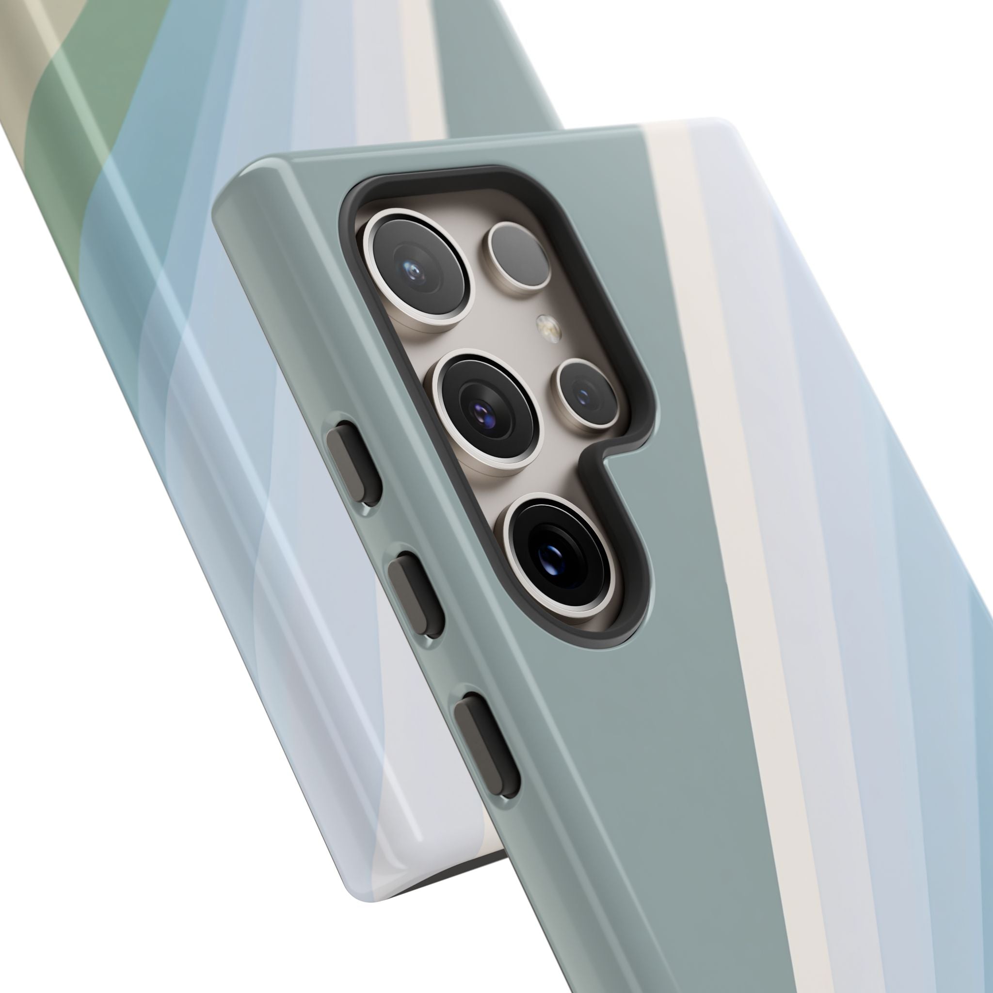 Green Tough Phone Case for Samsung - Sage Prism Beam