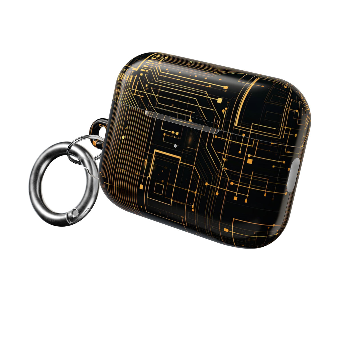 Silicon Circuit Trace · Hard Case for AirPods & AirPods Pro · Black