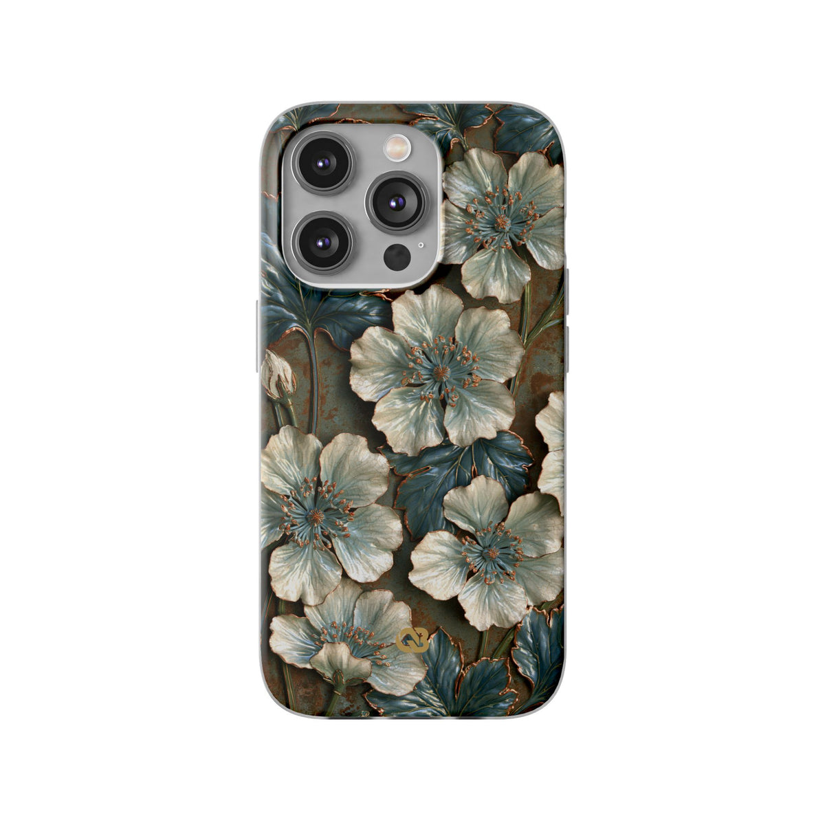 Gilded Blossom Reverie · Lite Phone Case for iPhone · Teal