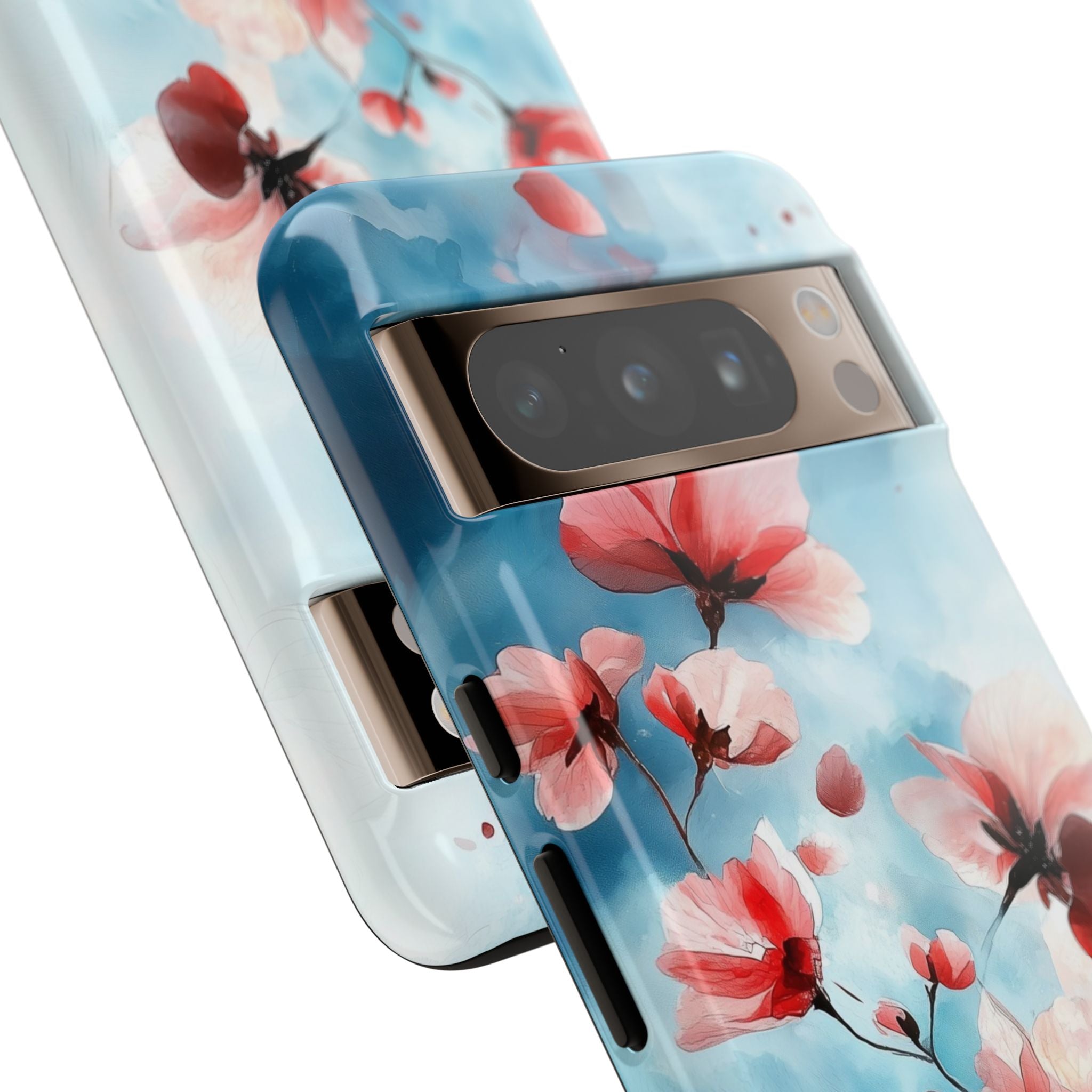 Pink Blossom Drift Google Pixel 8 Pro Case - Tough