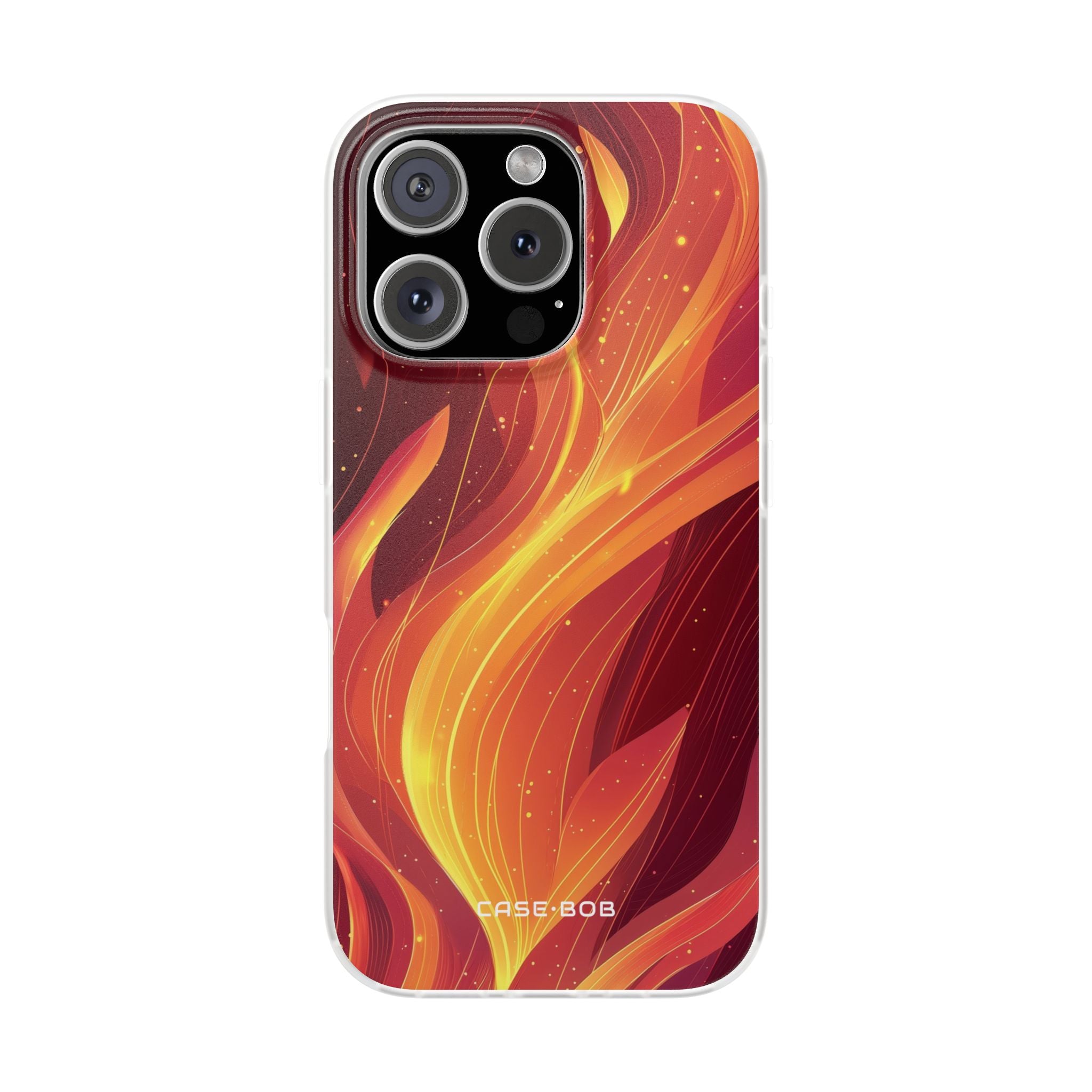 Flaming Flow iPhone 16 Pro Case - Soft - CASE•BOB