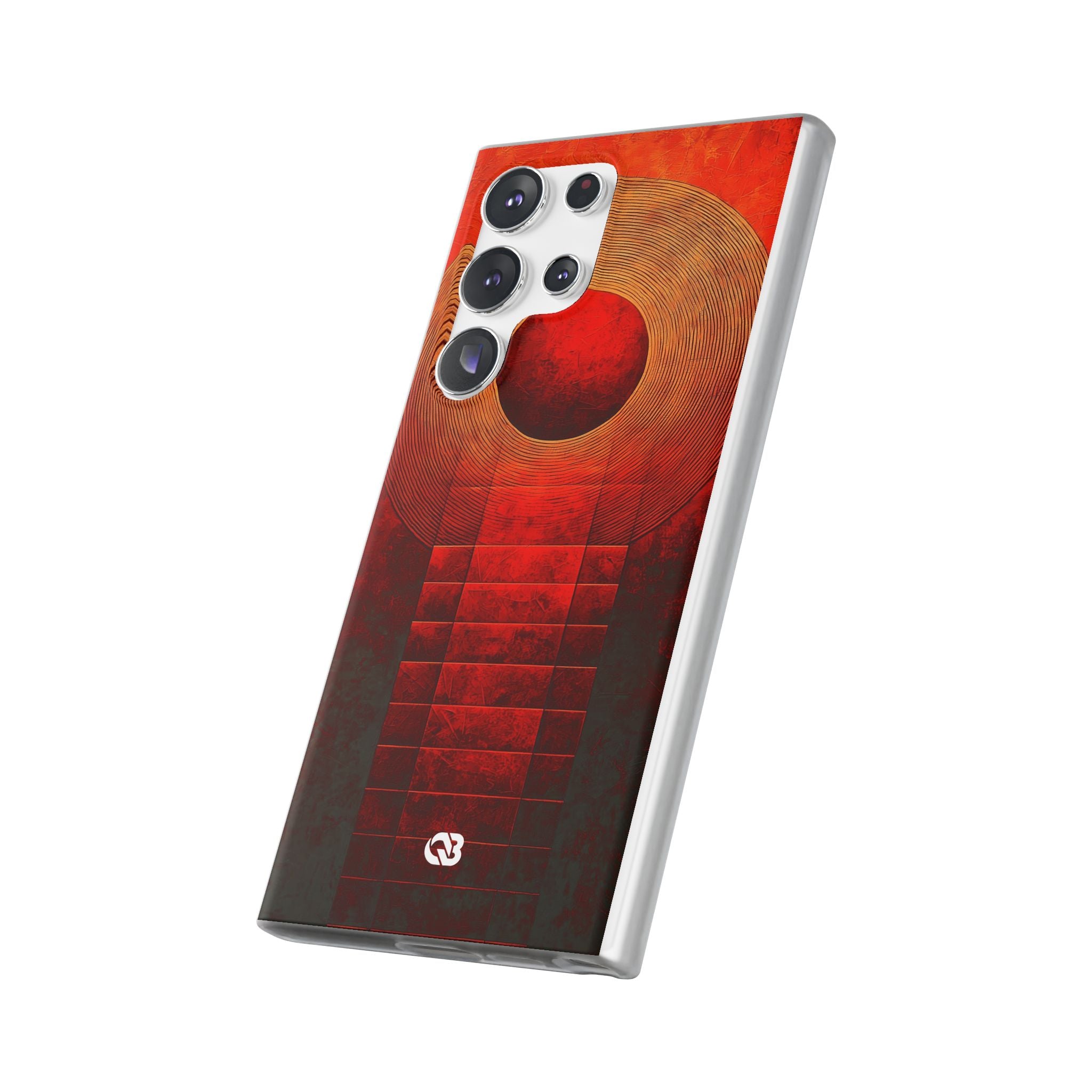 Crimson Solar Halo · Soft Phone Case for Samsung