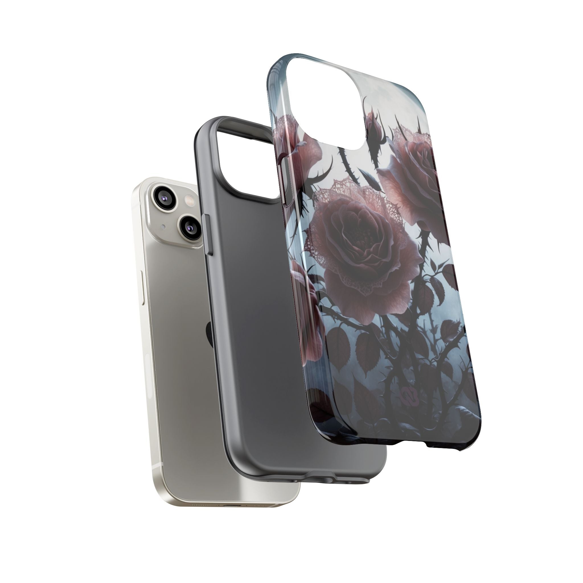 Lunar Lace Petals · Tough Coque de téléphone pour iPhone