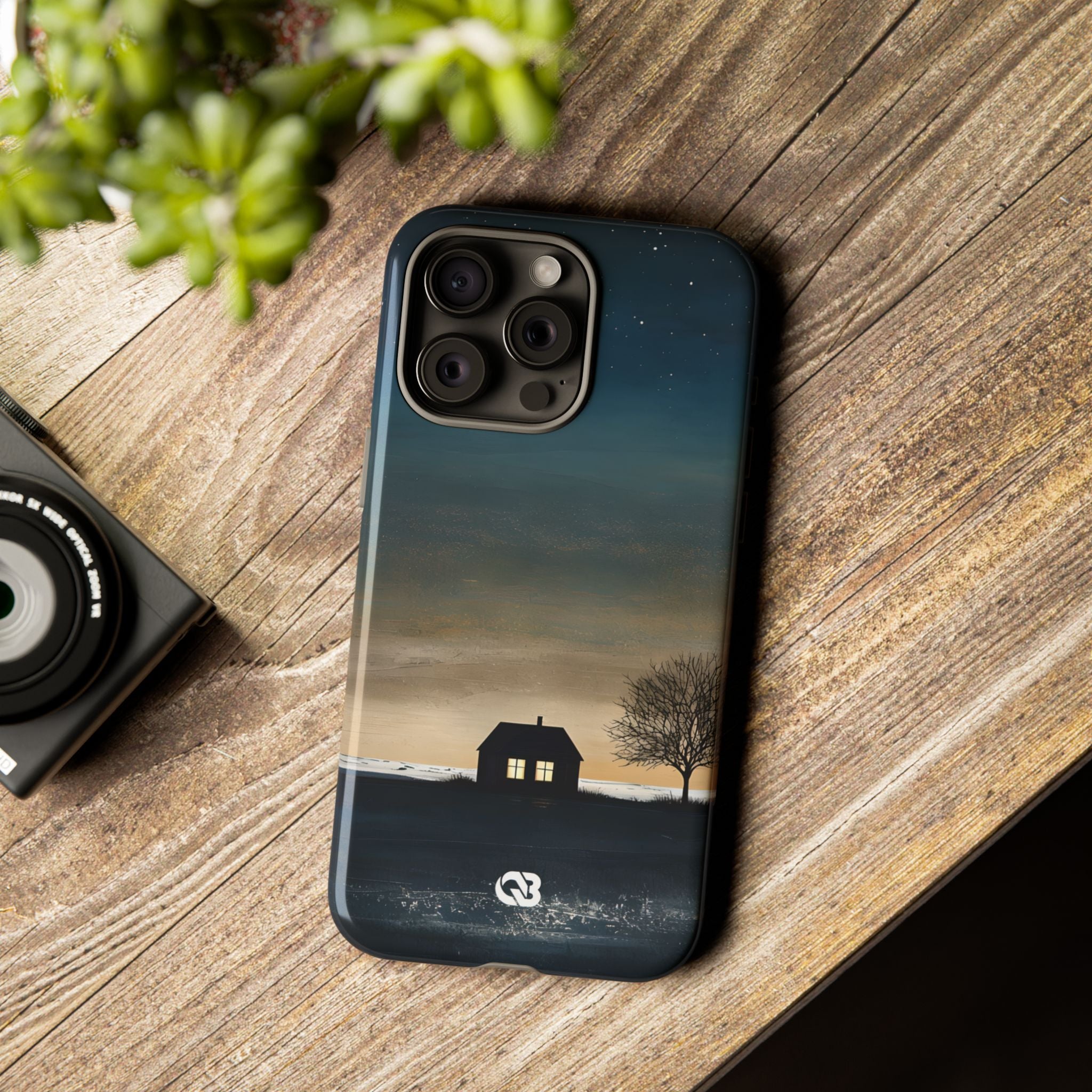 Midnight Cabin Glow · Tough Hoesje voor iPhone