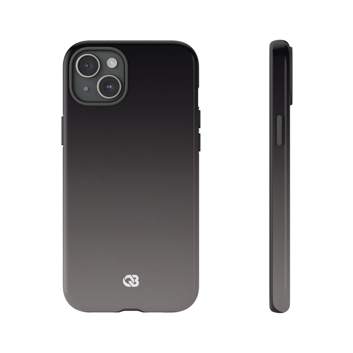 Grey Tough Phone Case for iPhone - Obsidian Ash Fade