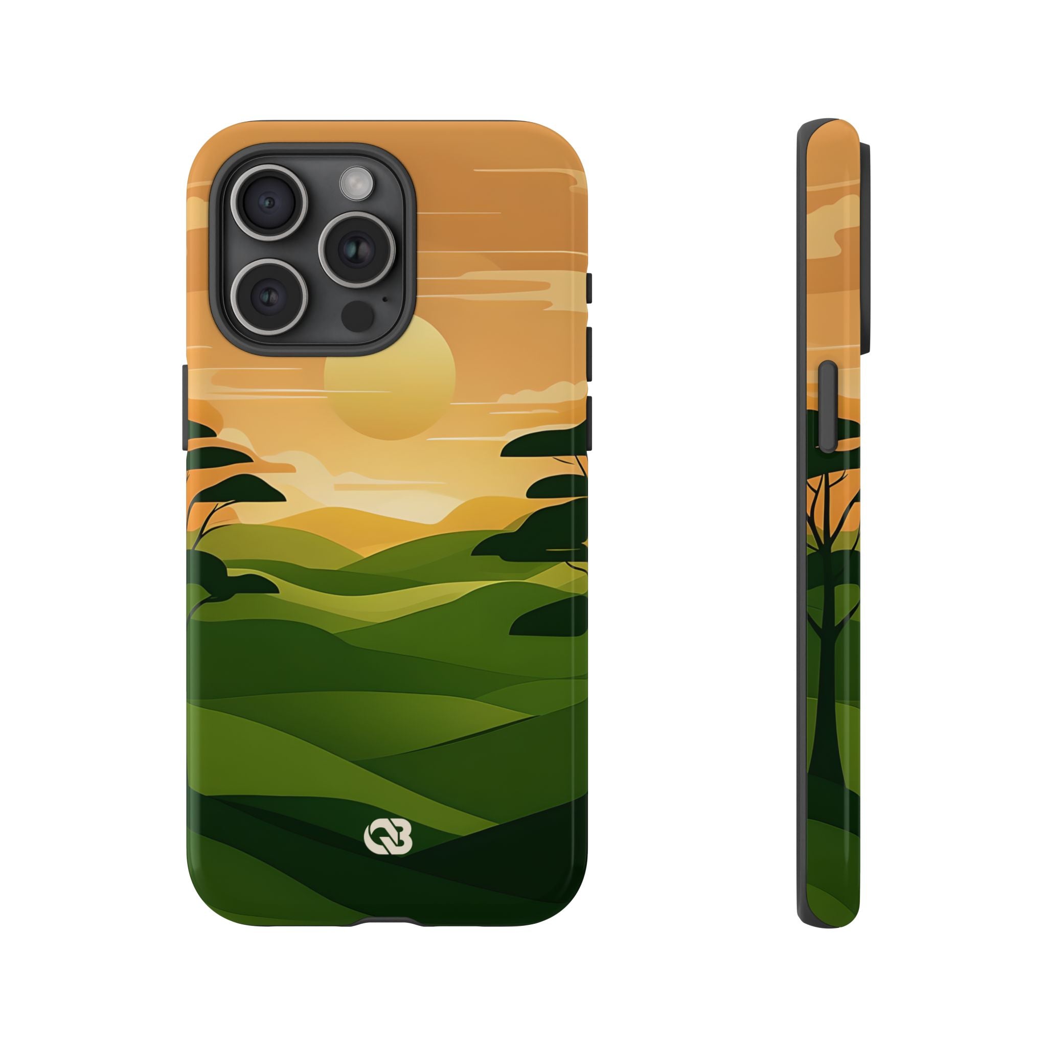 Verdant Horizon Sun · Tough Phone Case for iPhone