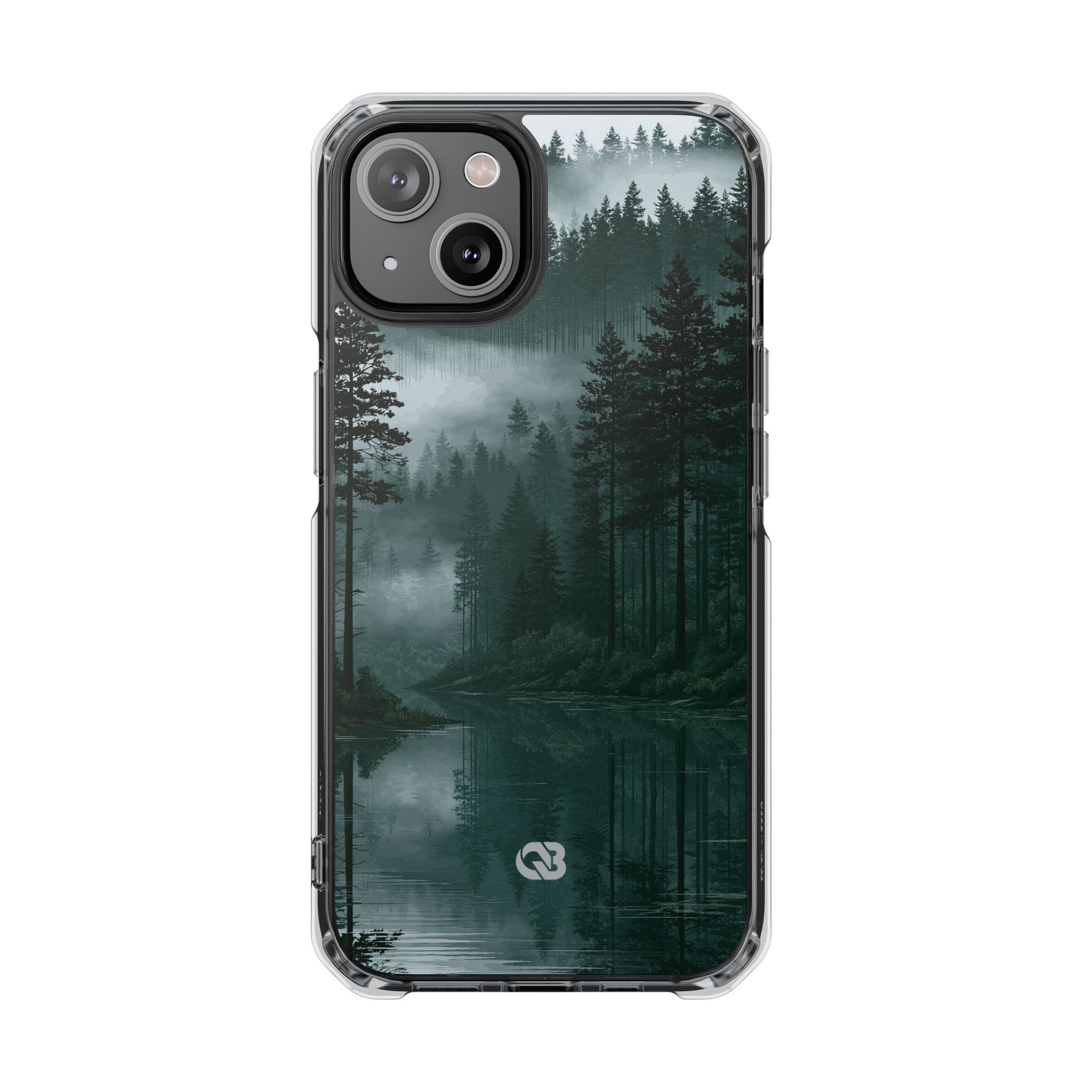 Green Impact MagSafe Phone Case for iPhone - Misty Evergreen Mirror